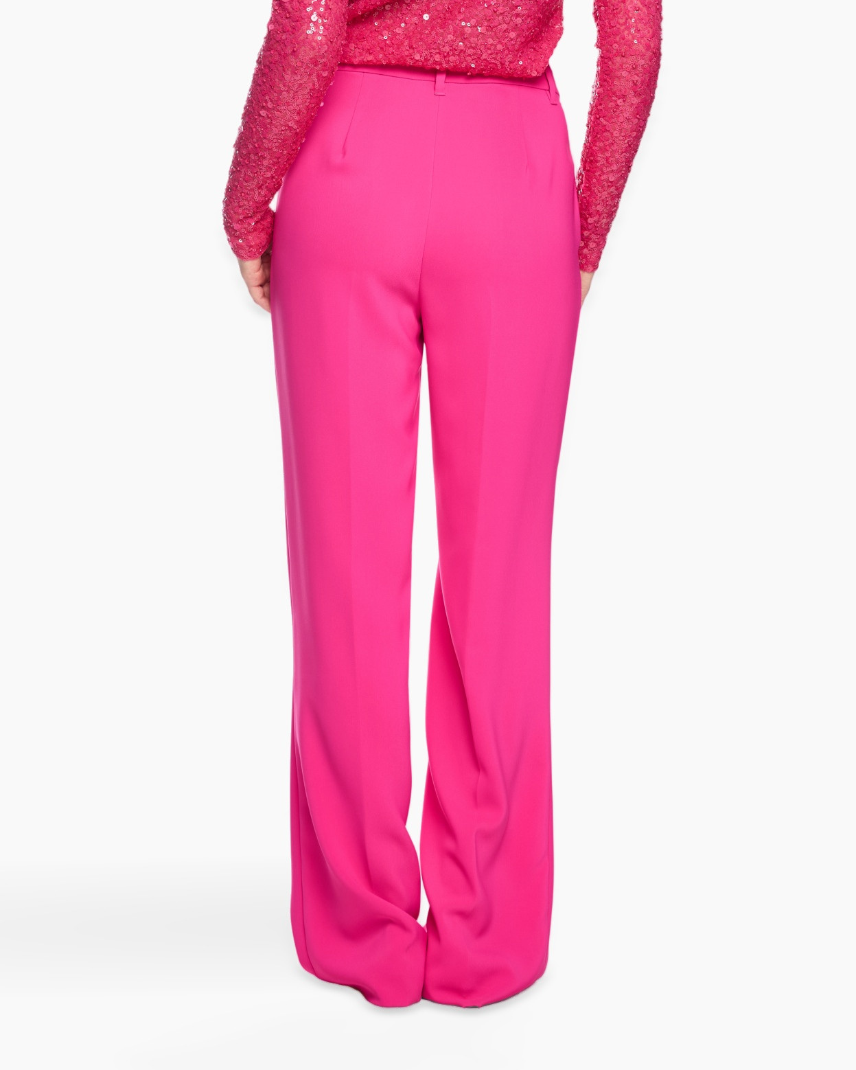 pants, trousers, magenta, wide-leg, pleated
