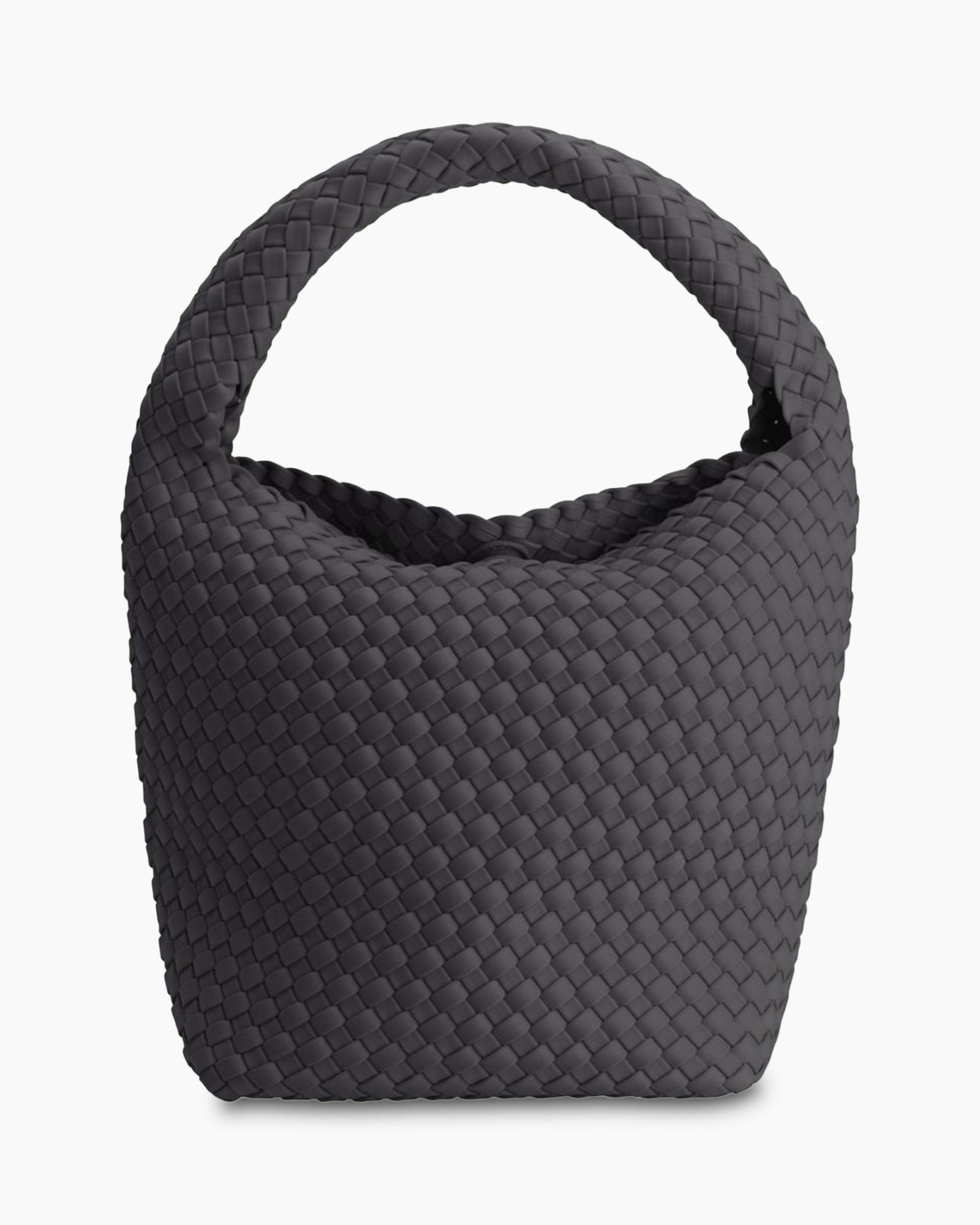Schouder/hand Tas Bucket Grijs