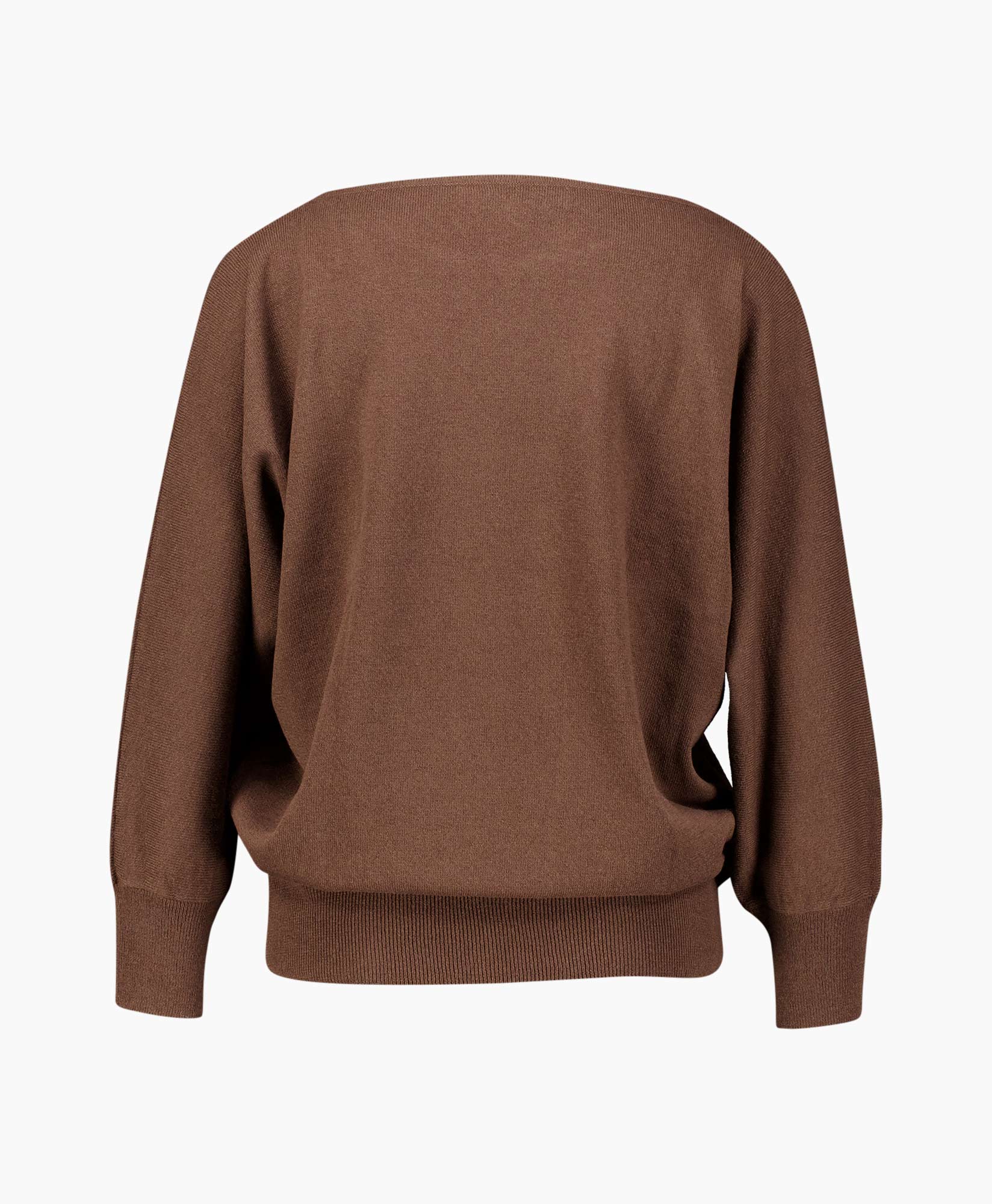 Gebreide Trui Omar-wool Donker Bruin