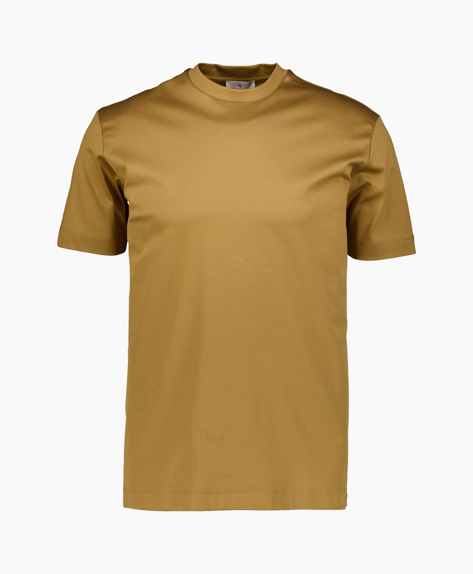 T-shirt Korte Mouw Interlock Supima Caramel