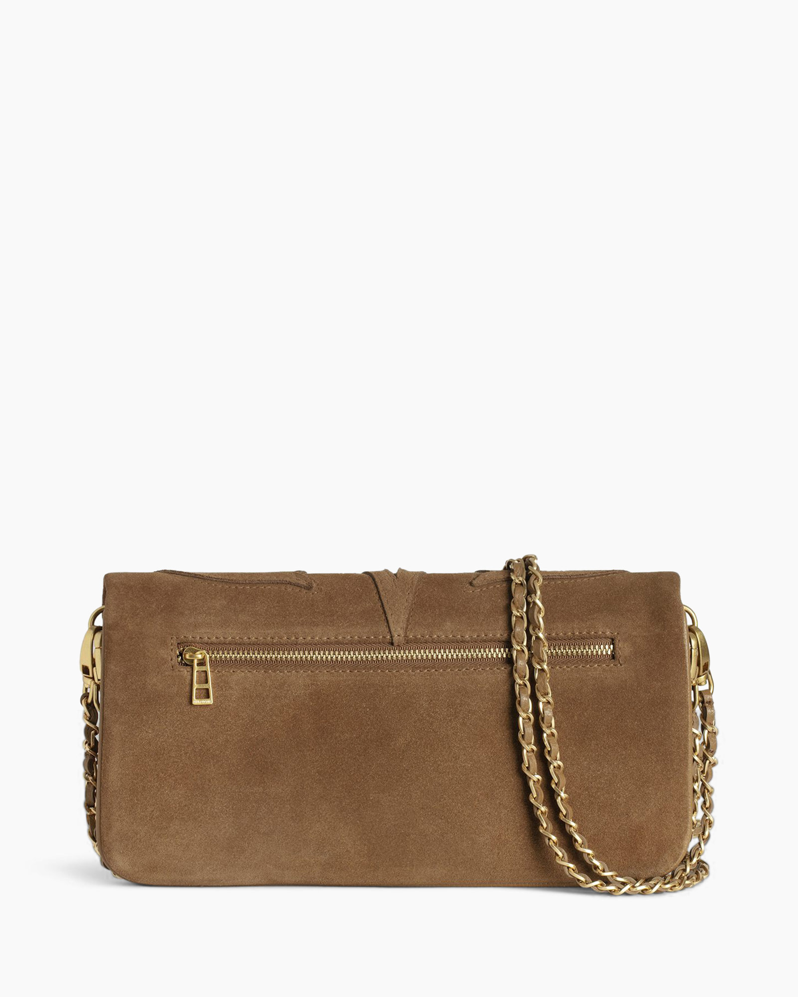 Crossbody Tas Rock Western Suede Cognac