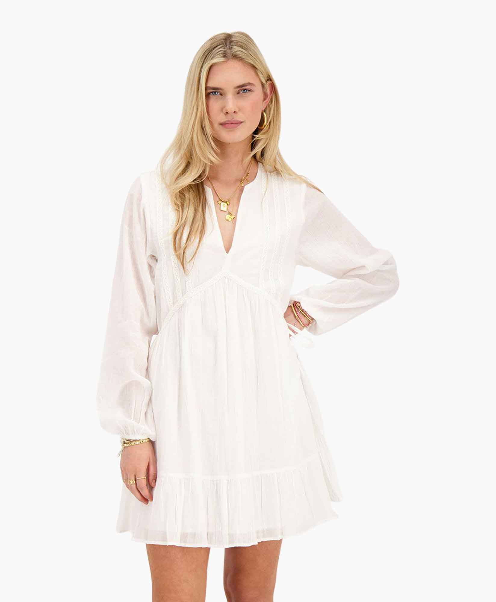 Mini Jurk Mj09923 Wit