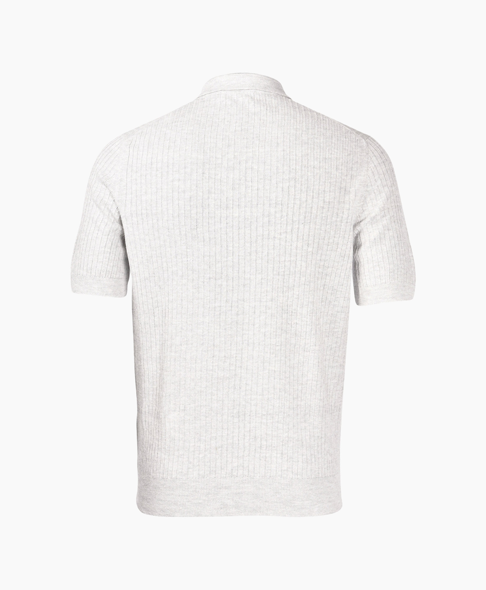 Polo Cotton Linen Licht Grijs