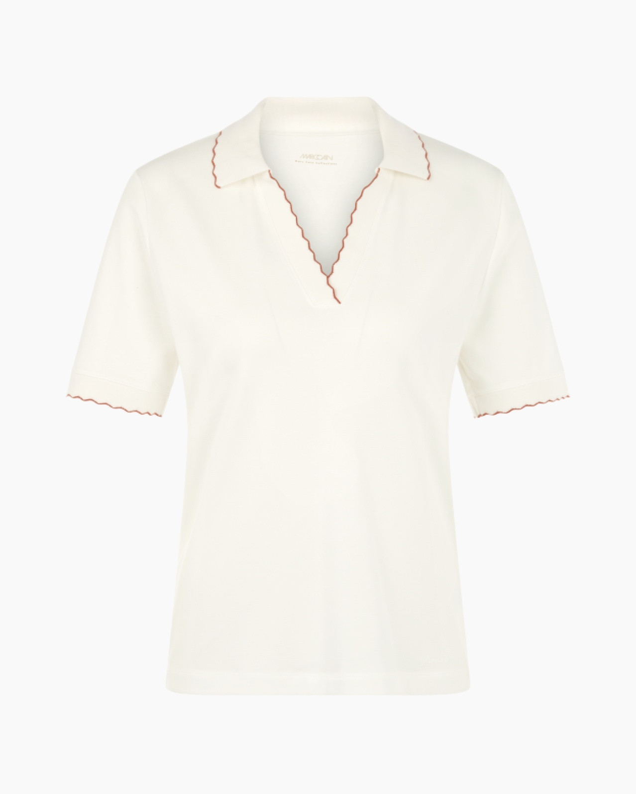 polo, collared, short-sleeve, white, stitching