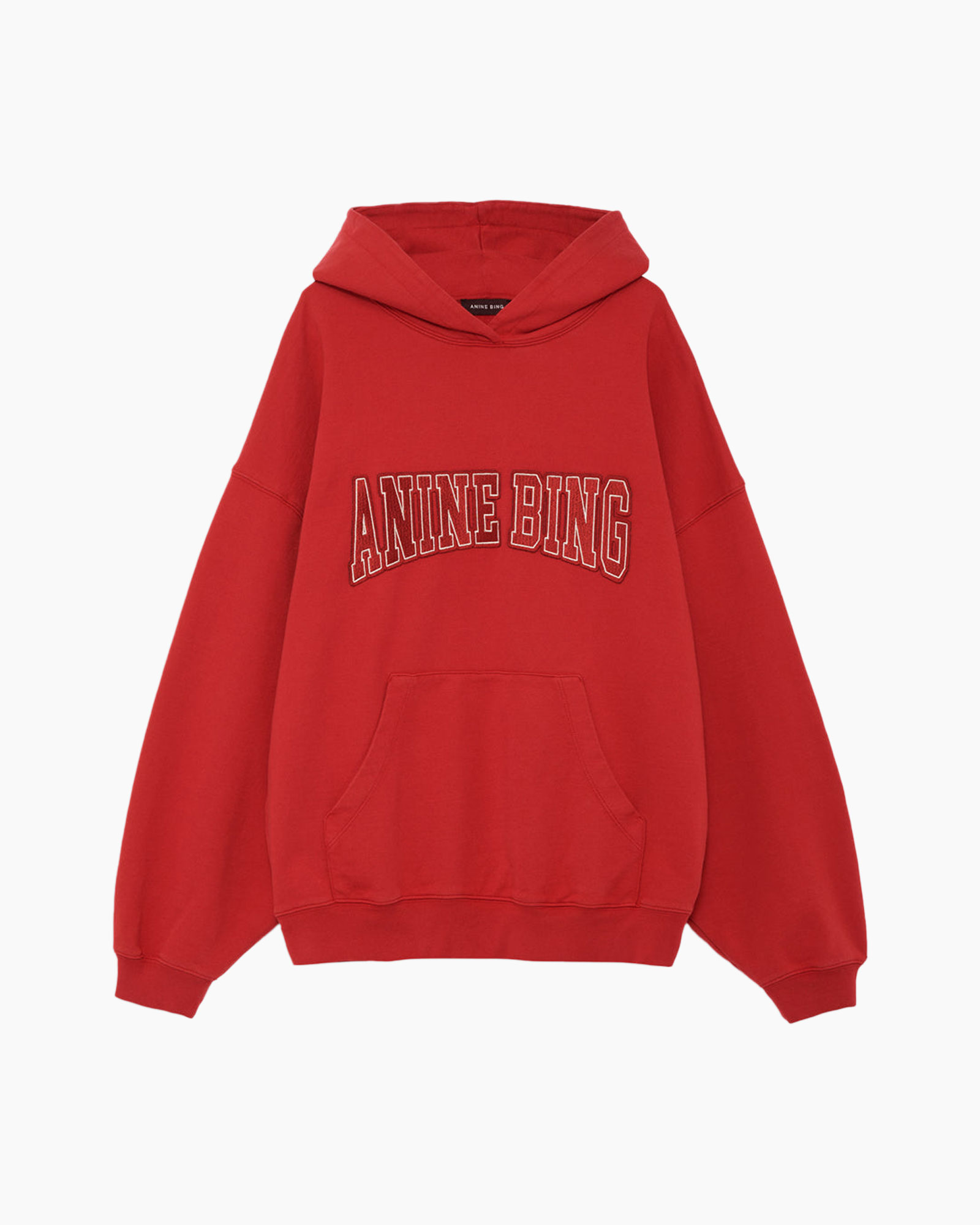 hoodie, rood, trui, zak, lettertype-tekst