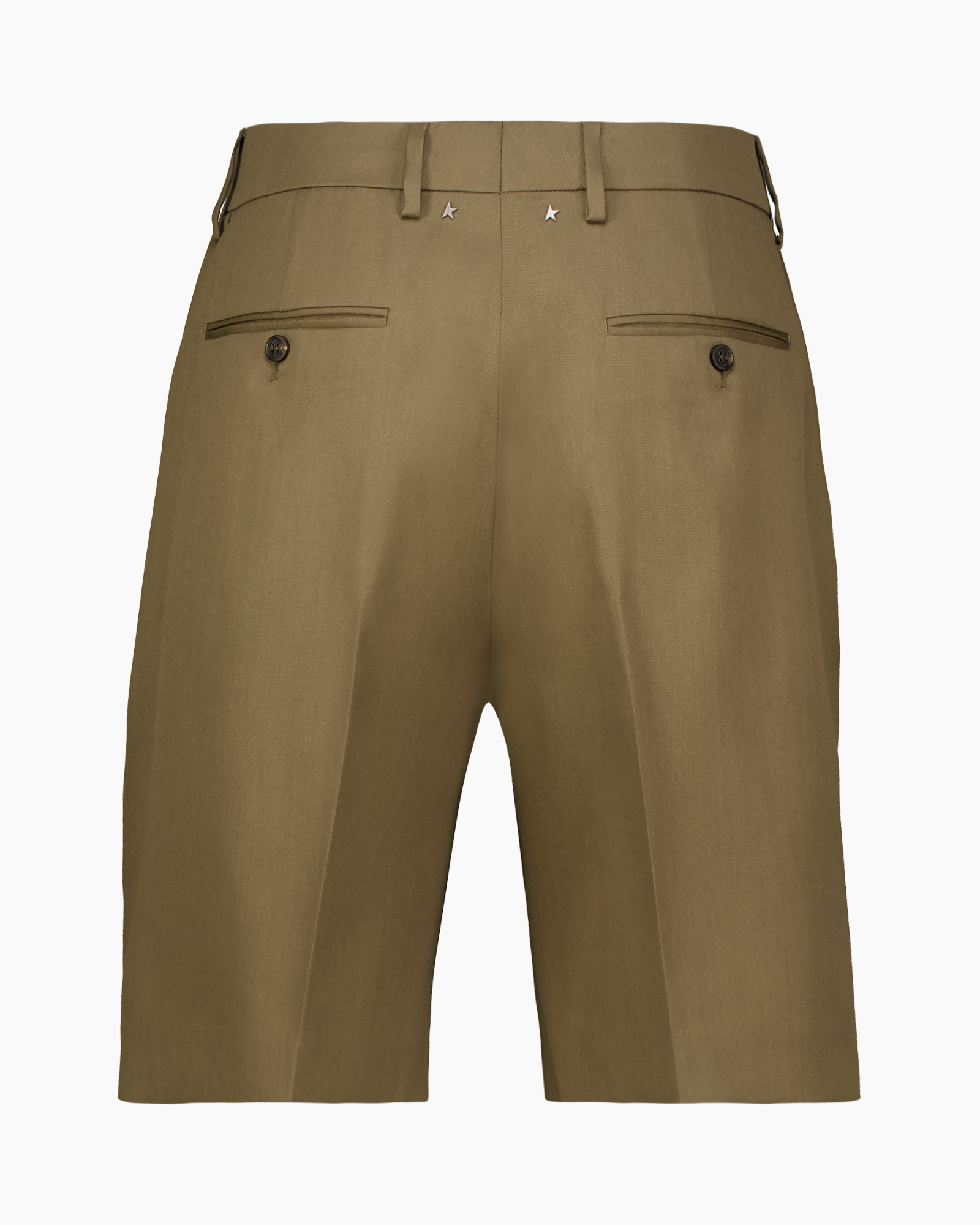 shorts, khaki, katoen?, taillelijn?, rivier?