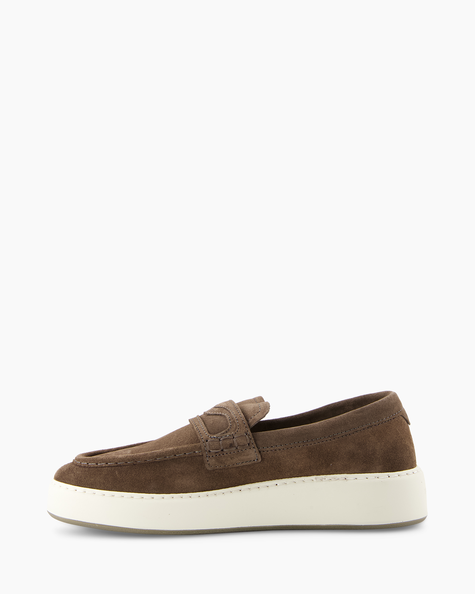 loafer, moccasin, brown, suede, slip-on