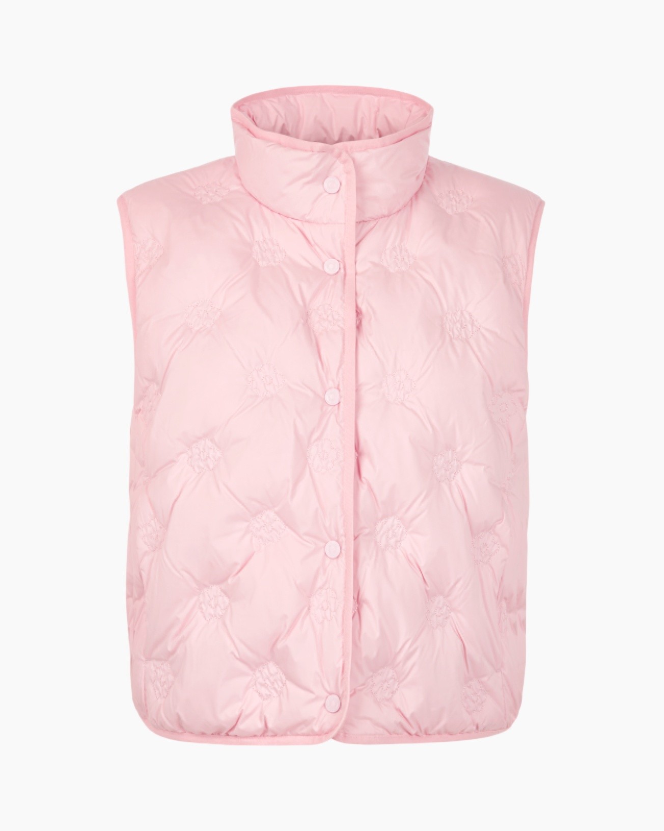 puffer, vest, roze, quilted, drukkers, puffer vest, roze, gequiltte patroon, hoge kraag, geen merk