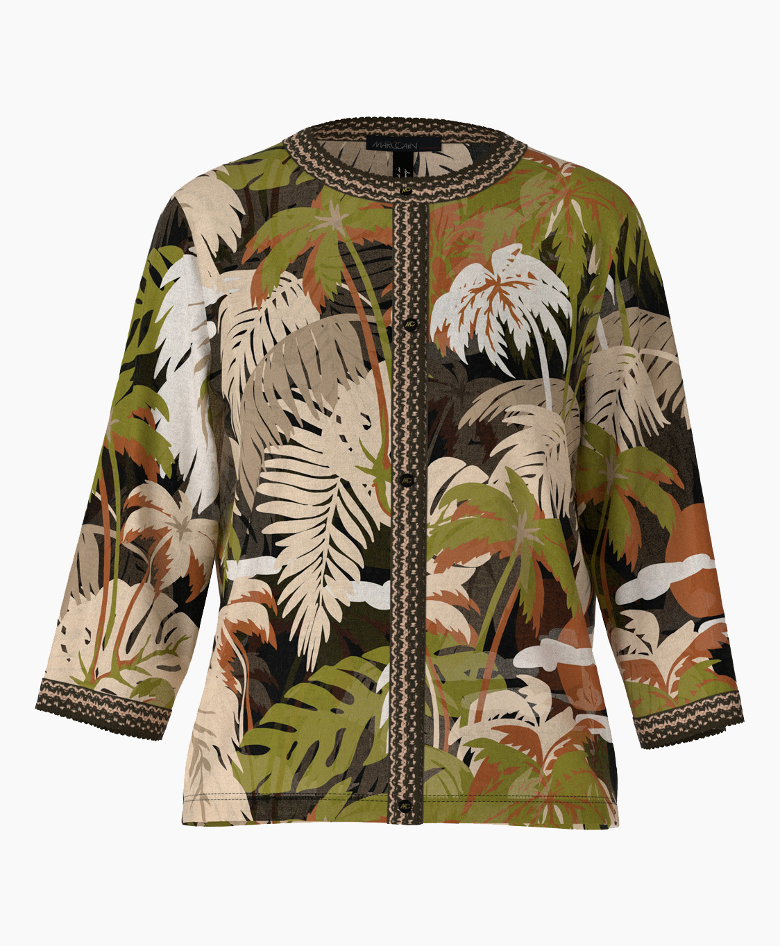 Marccain Collectie Vest Uc 39.19 M32 Groen