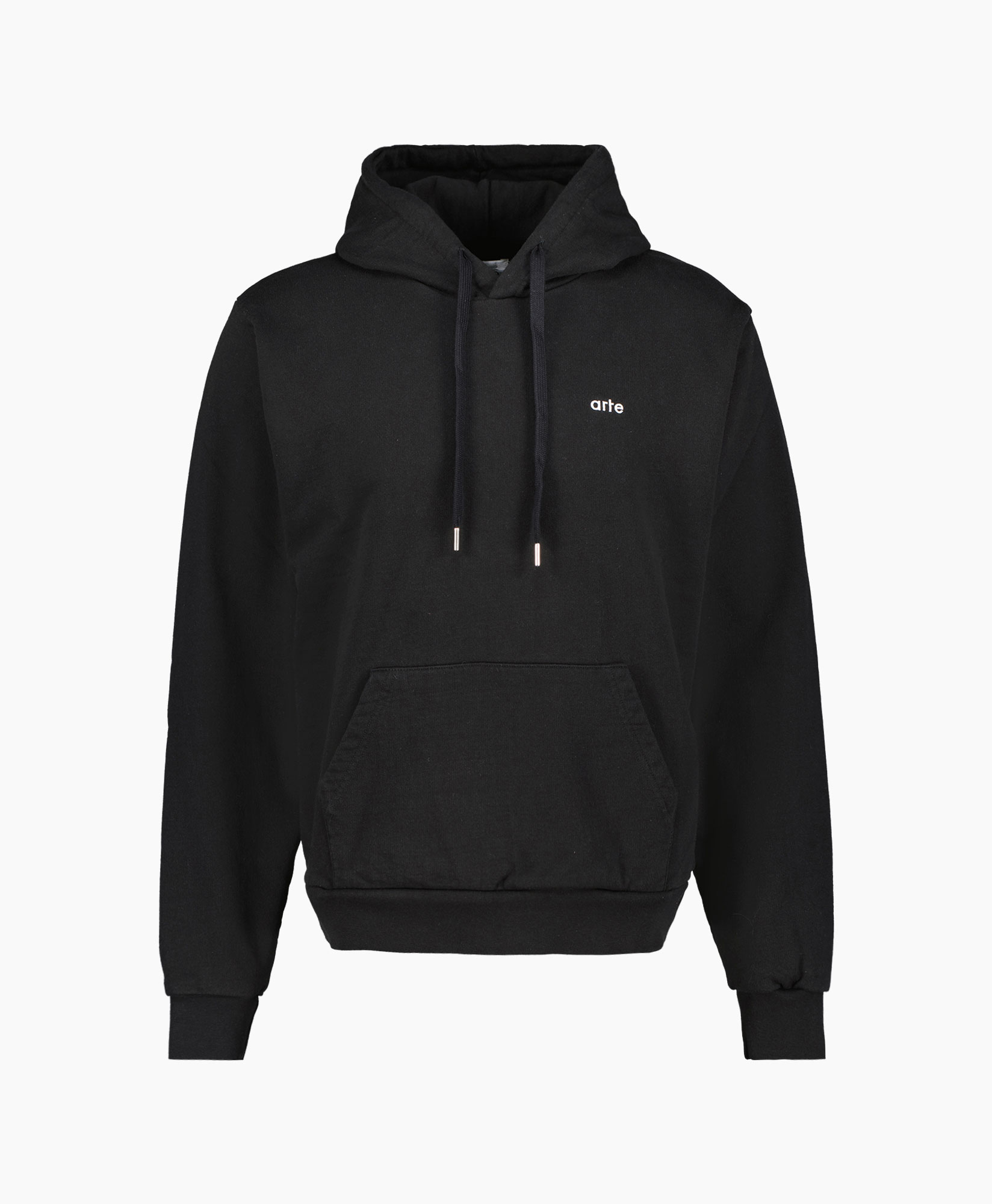 Arte Antwerp Hoodie Back Stripes Heart Zwart