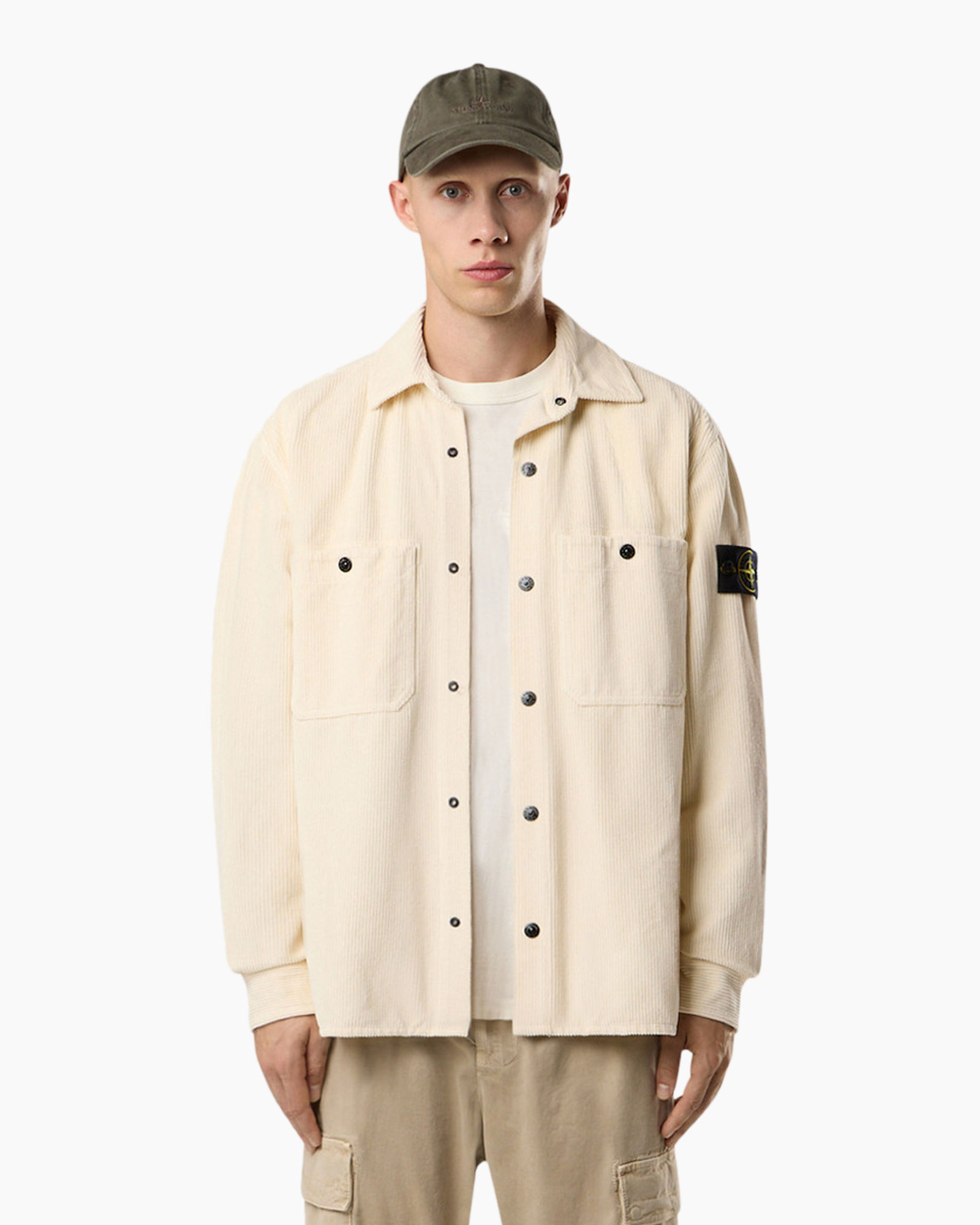 Overshirt Organic Cotton Corduroy 800 Off White