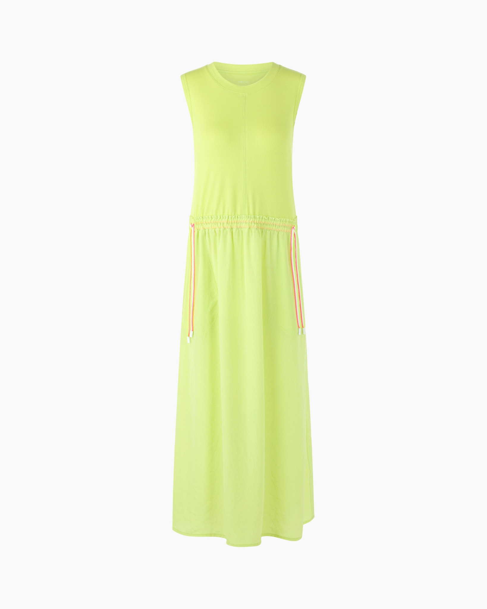 dress, maxi dress, neon, tank top dress, drawstring