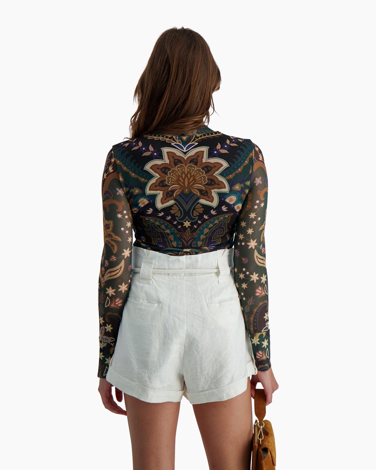 Blouse Jaipur Tulle Zwart Blouse Jaipur Tulle Zwart