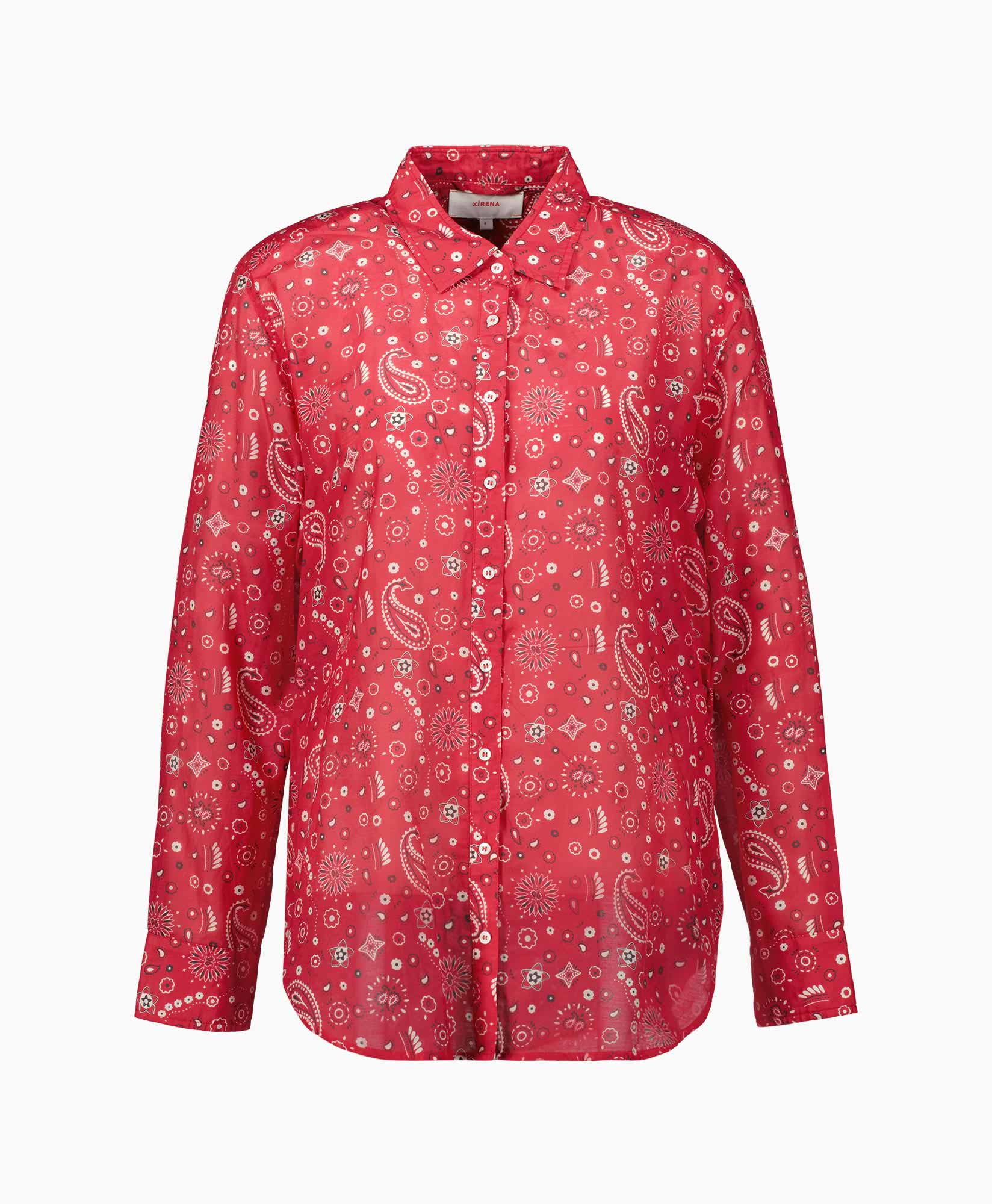 Xirena Blouse Beau Rood
