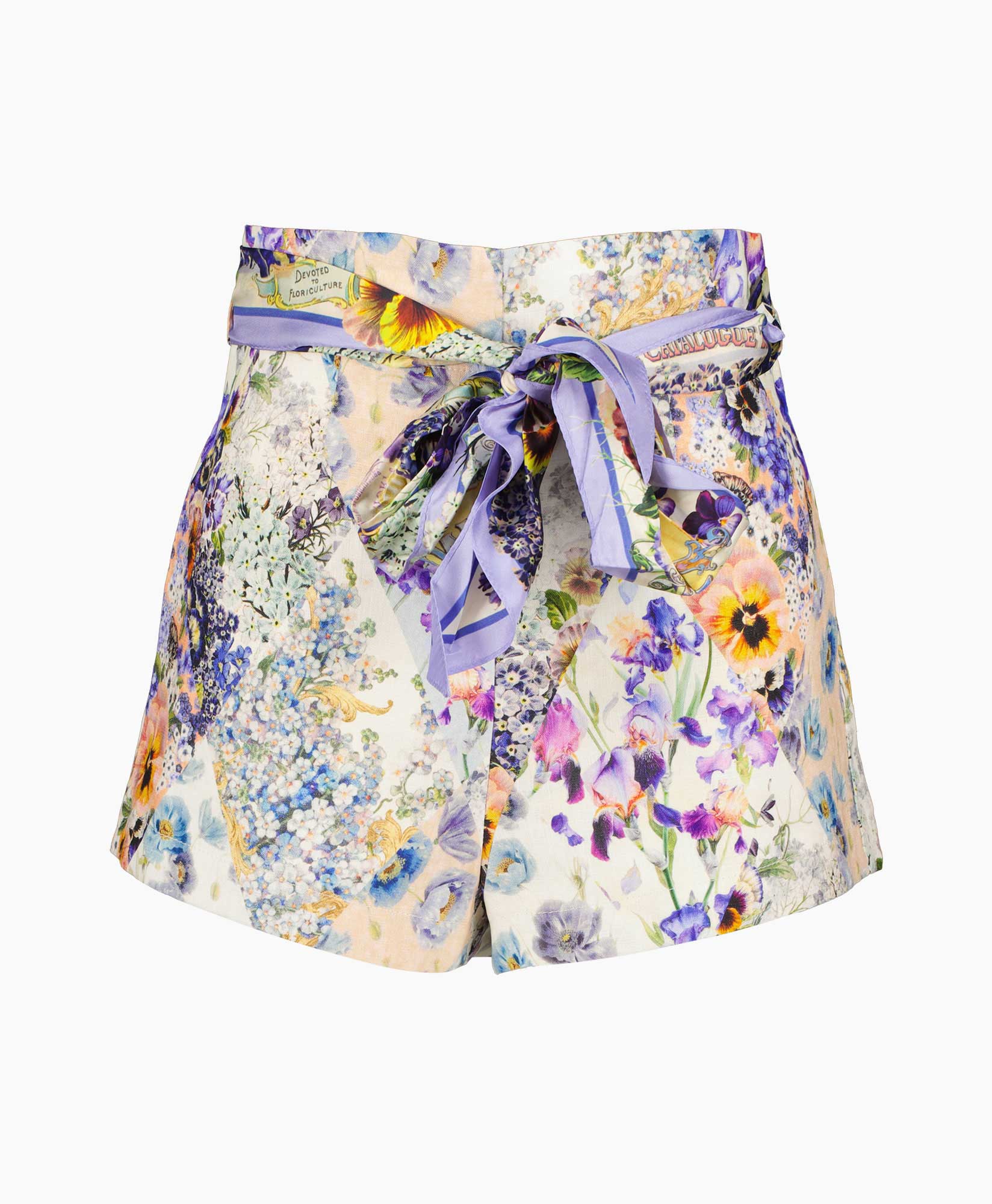 Zimmermann Korte Broek Tama High Waisted Beige