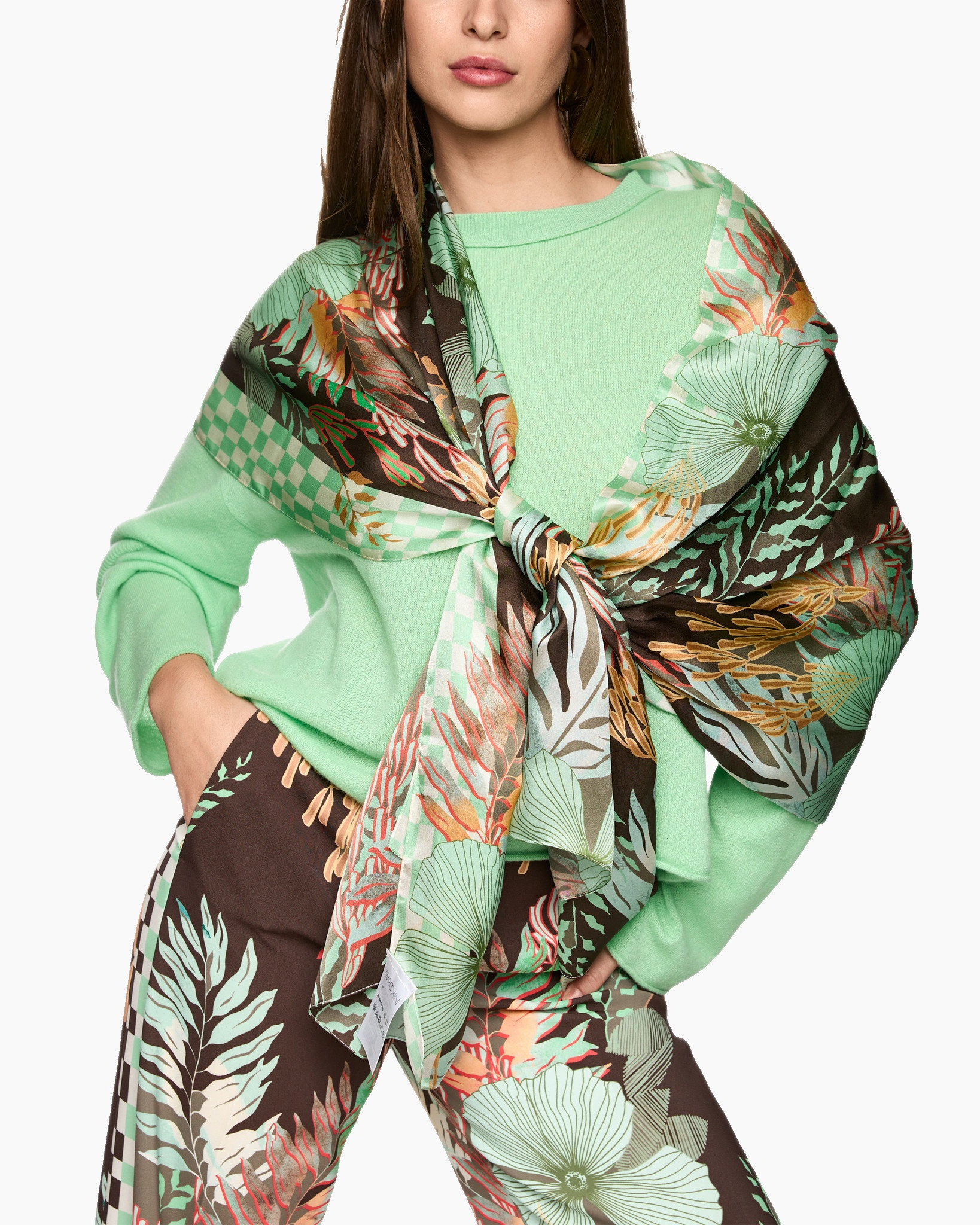 Sjaal Zc B4.15 Z09 Bruin