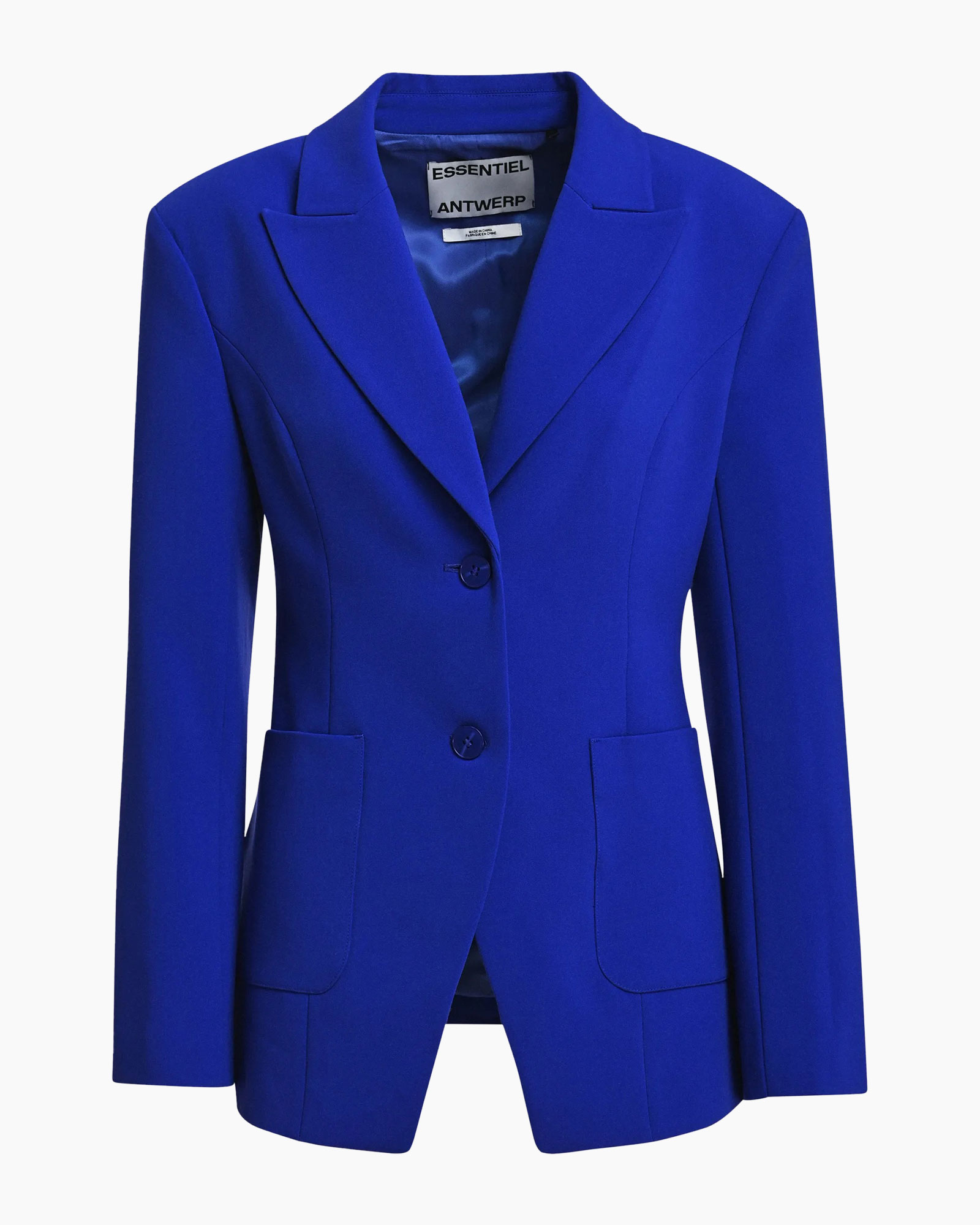 blazer, jacket, blue, twee-knopen, zakken