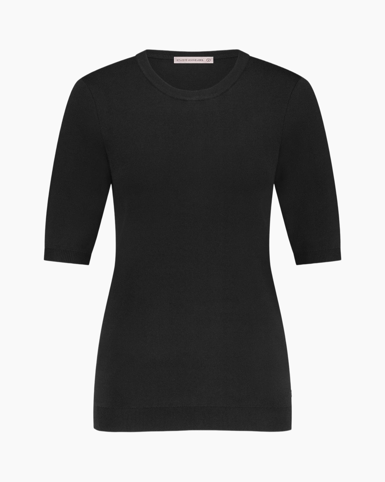 Pullover Lana Ssl Solid Pullover Zwart dessin
