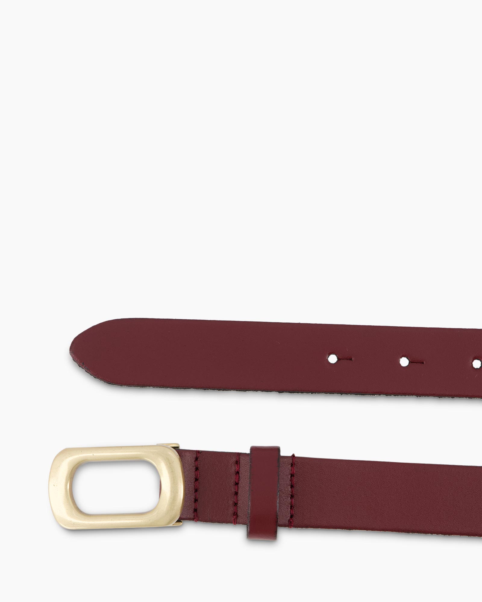 Riem Square Buckle Bordeaux