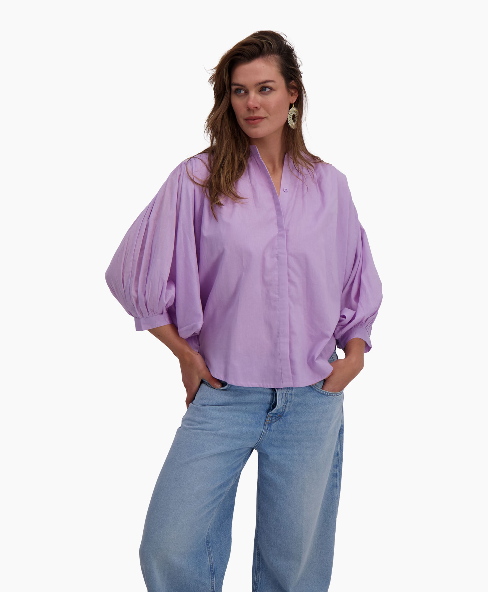 Blouse Balloon Lila
