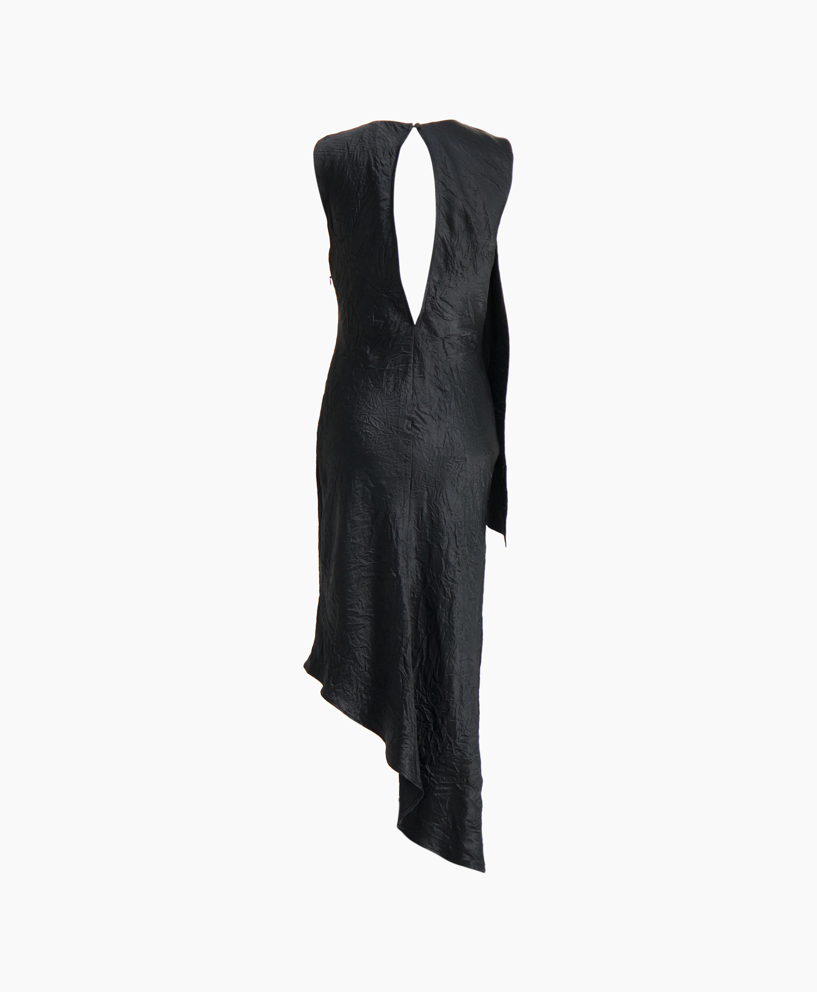 Jurk Elise Sl Midi Dress Zwart