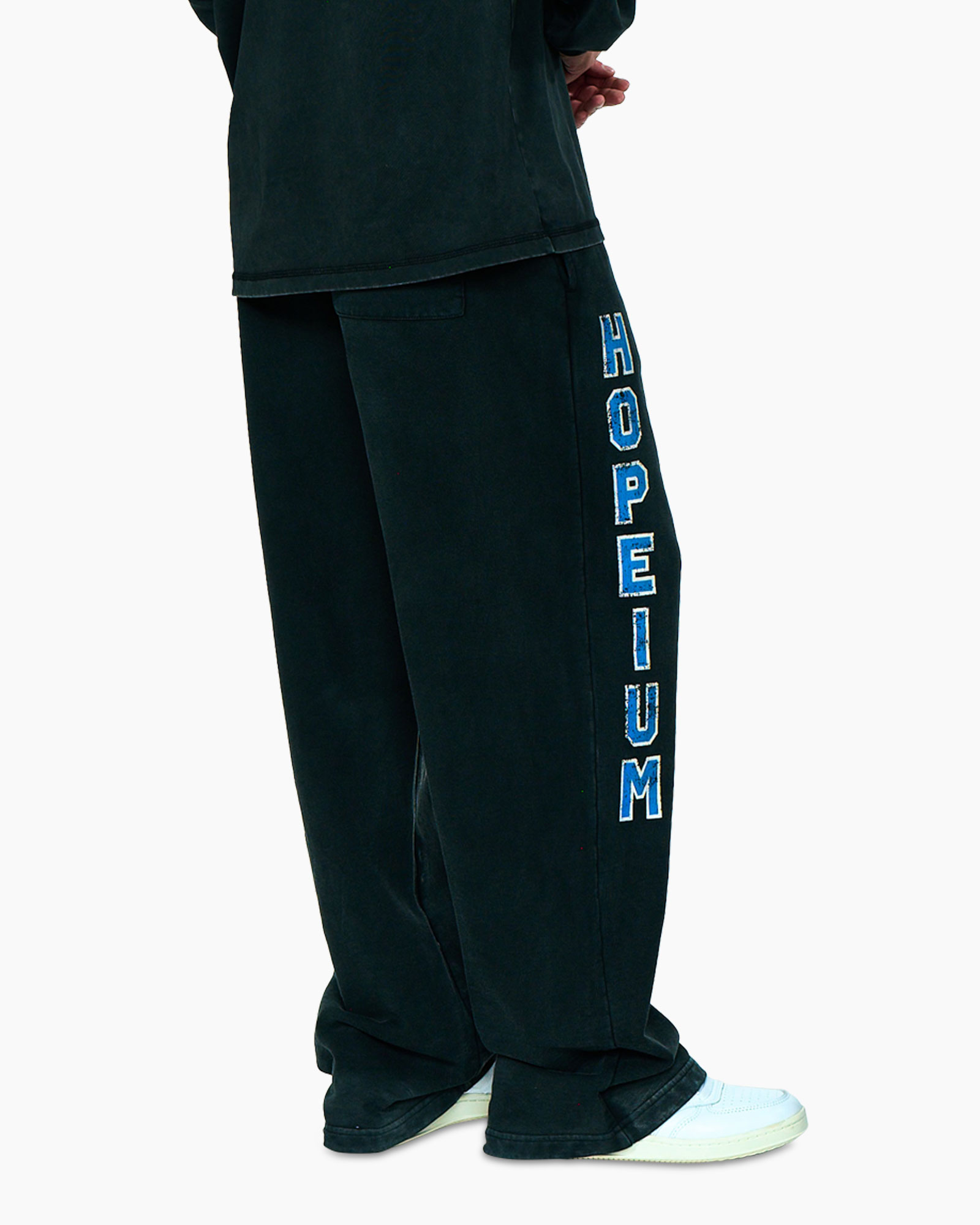broeken, broek, wijd, zwart, streetwear
