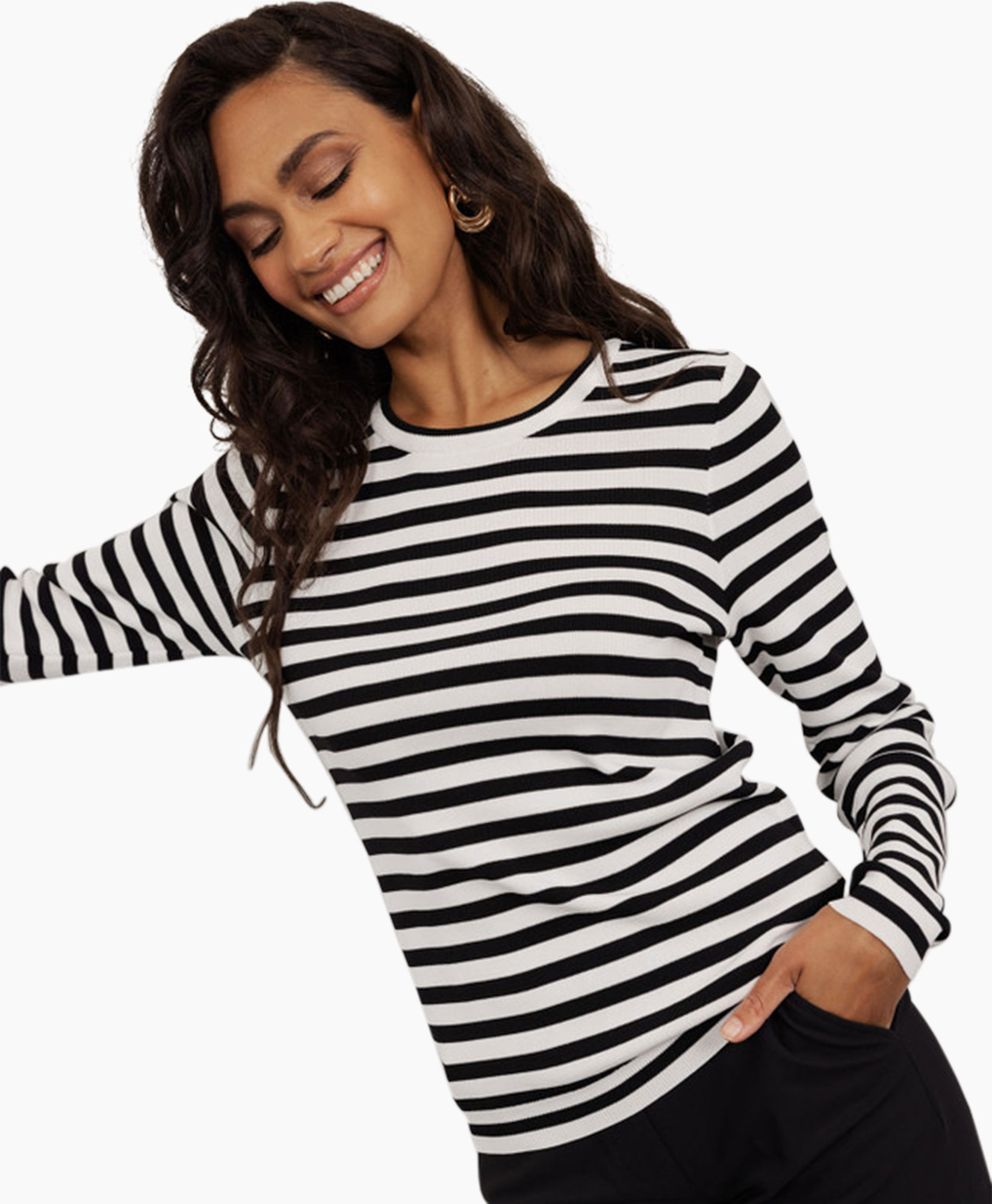 Pullover Luna Stripe Ecru
