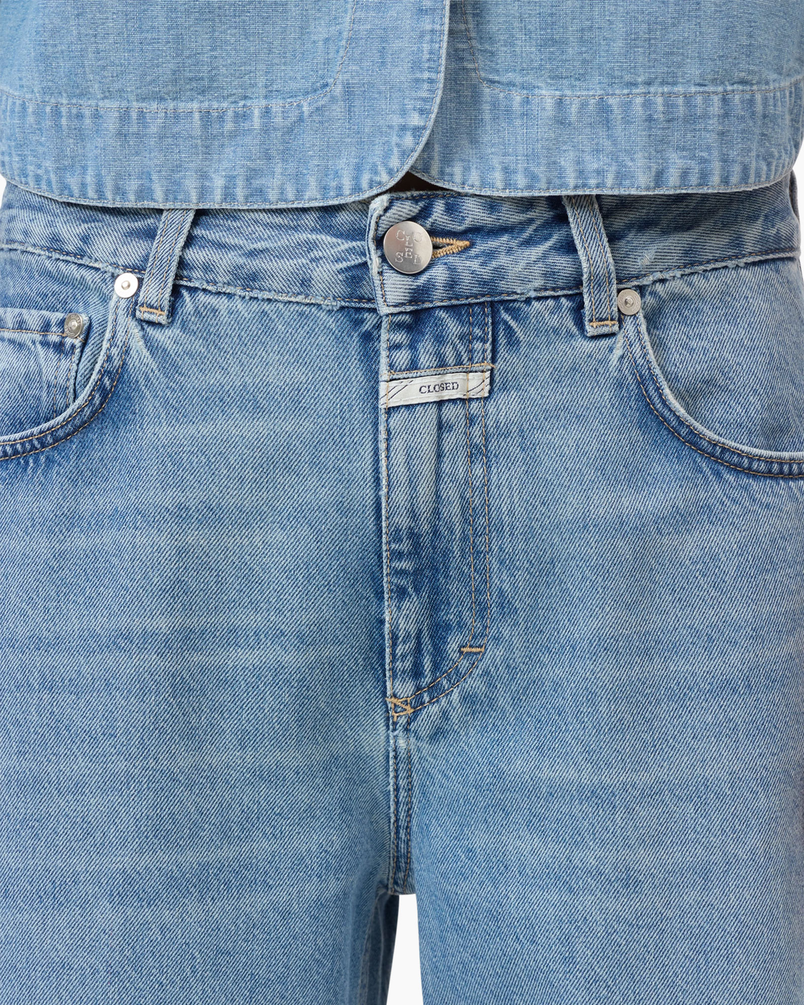 denim, broeken, blauw, jeans, rits