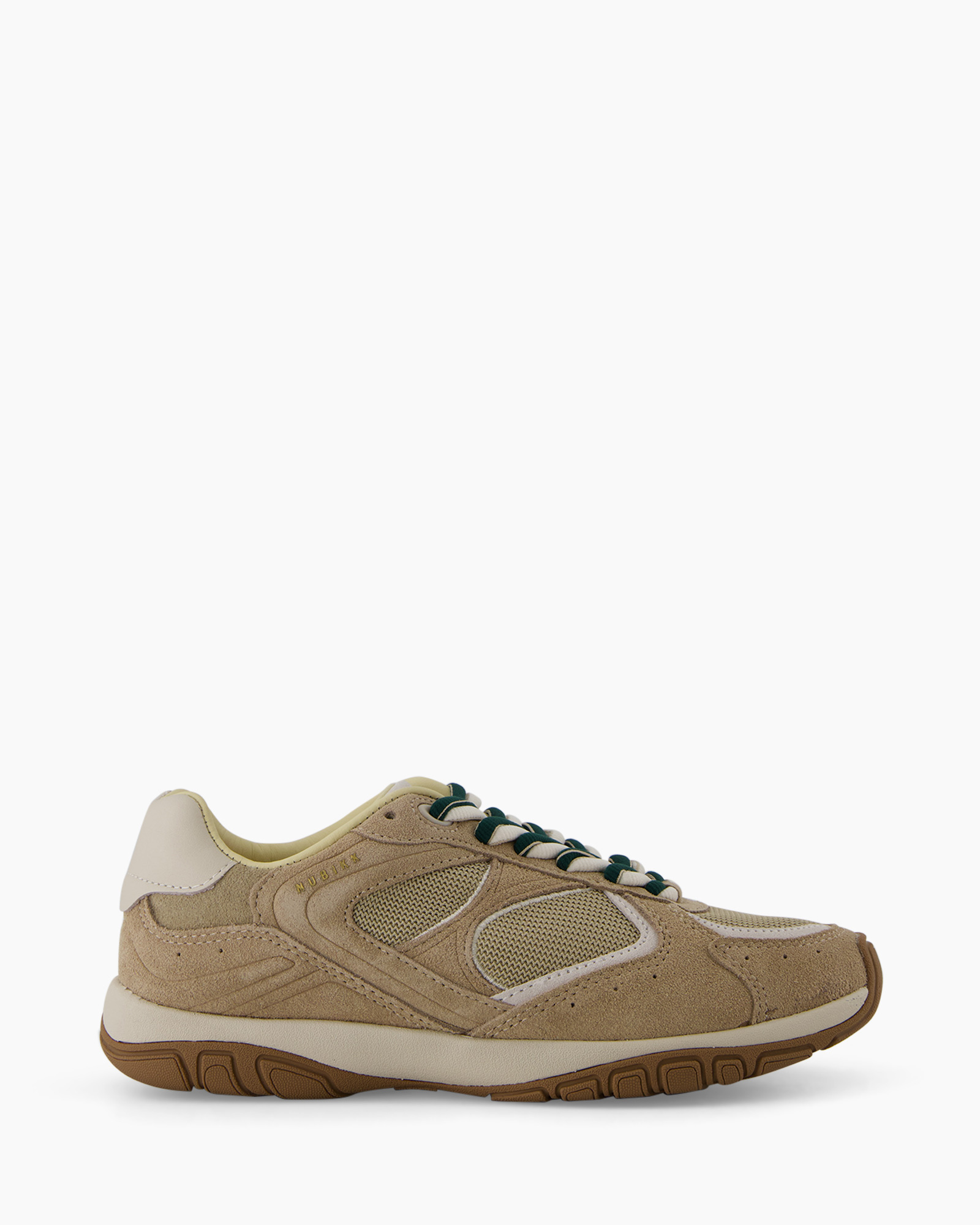 sneaker, mesh, suede, tan, sole
