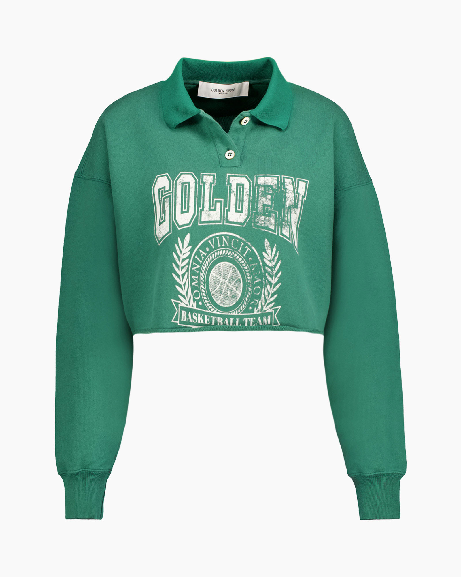 Pullover Journey W's Cropped Polo Print Groen