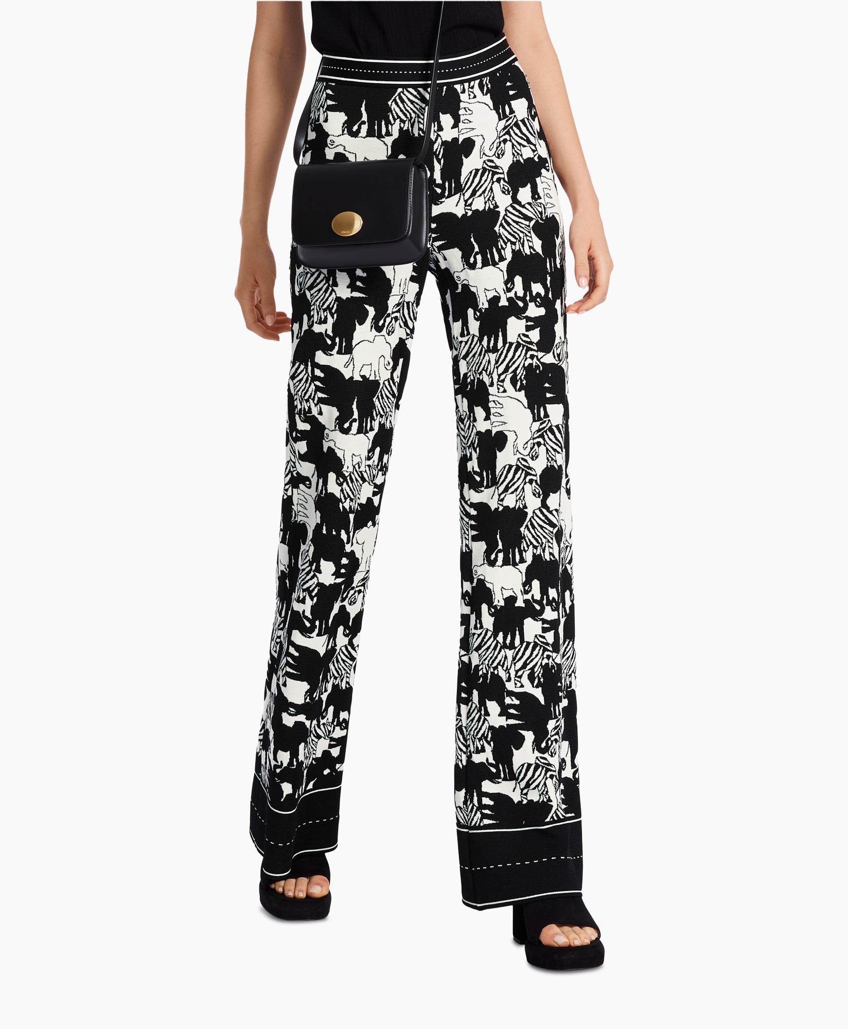 Marccain Collectie Broek Wc 81.04 M03 Print + 2 Kleurig