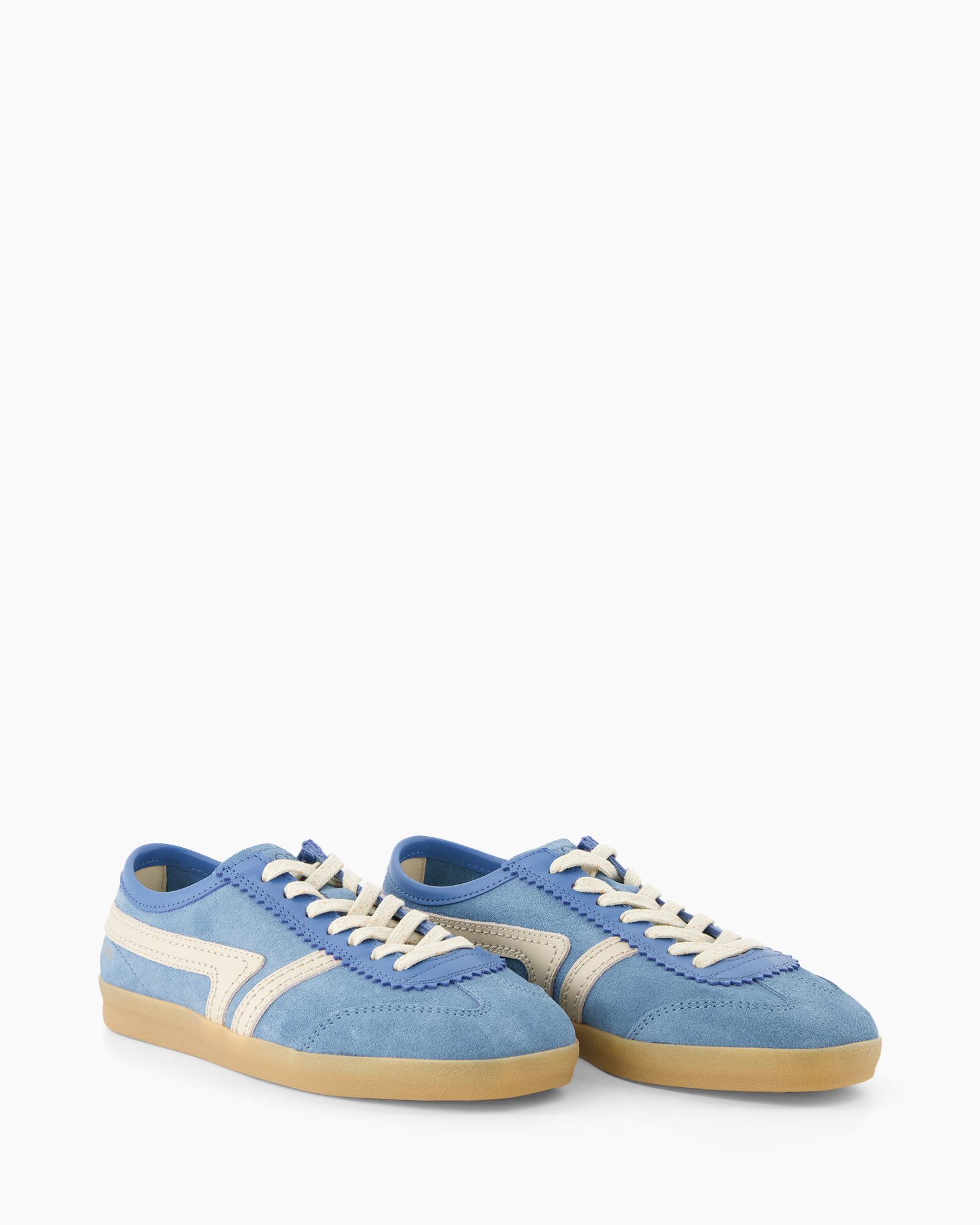 blue sneakers, casual shoes, suede, gum sole, low-top