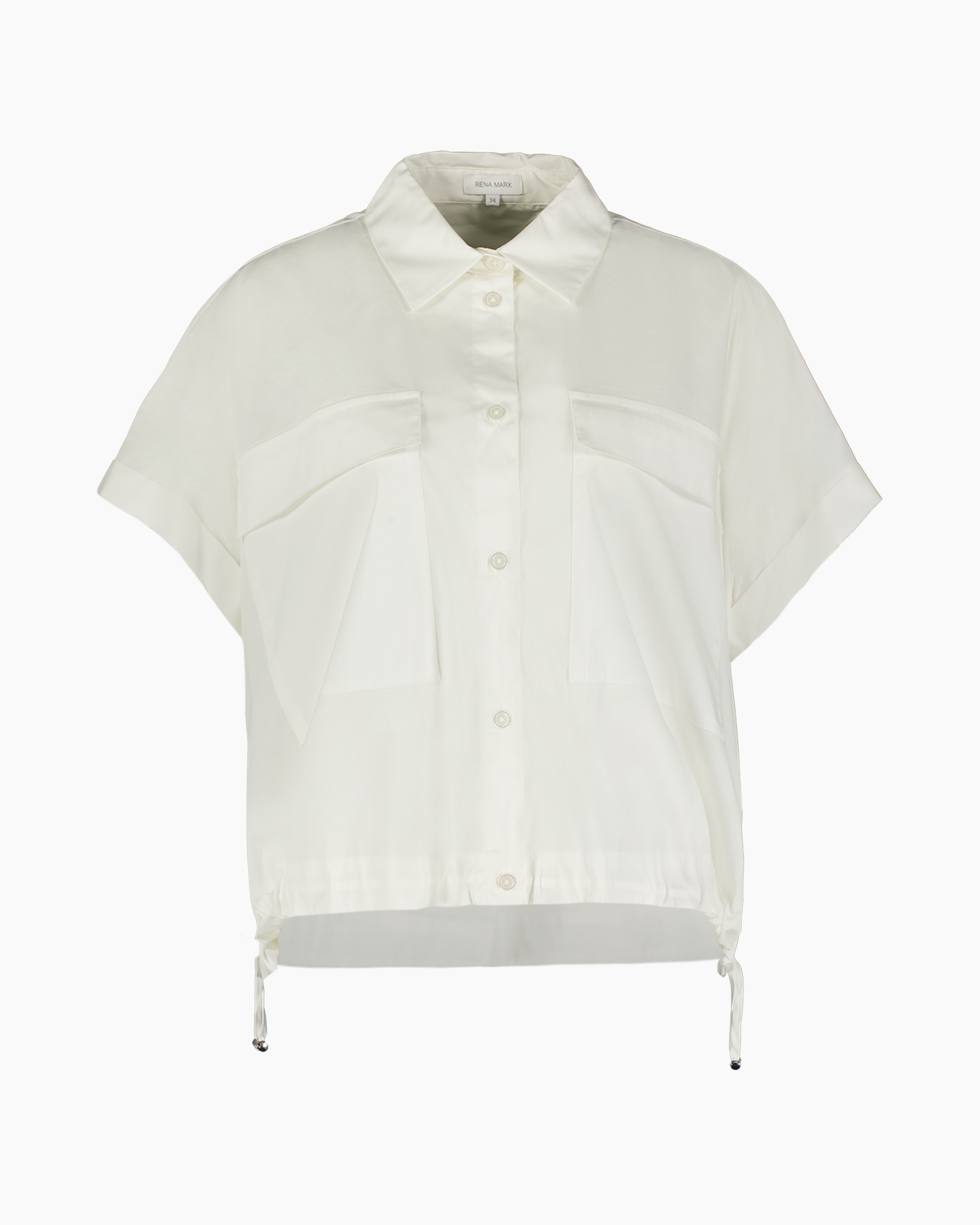 hemd, korte mouwen, wit, knopen sluiting, zakken