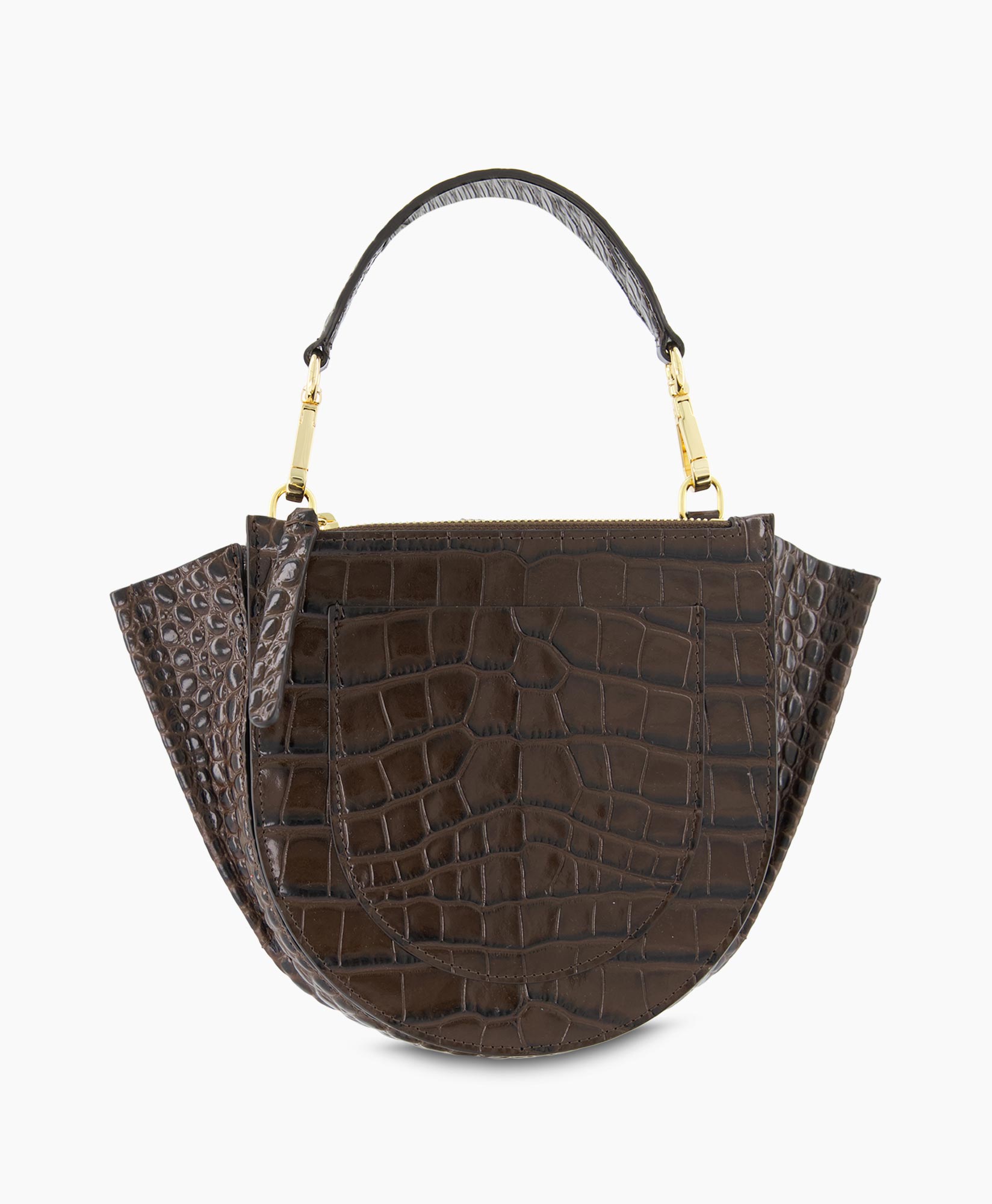 Crossbody Tas Hortensia Mini Donker Bruin
