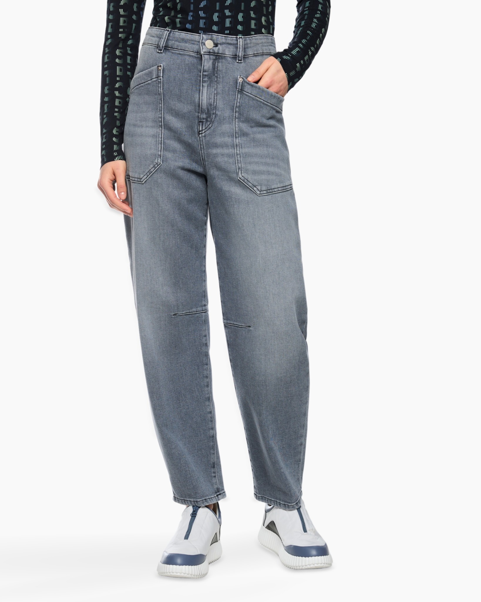 spijkerbroek, denim, broek, blauw, zakken