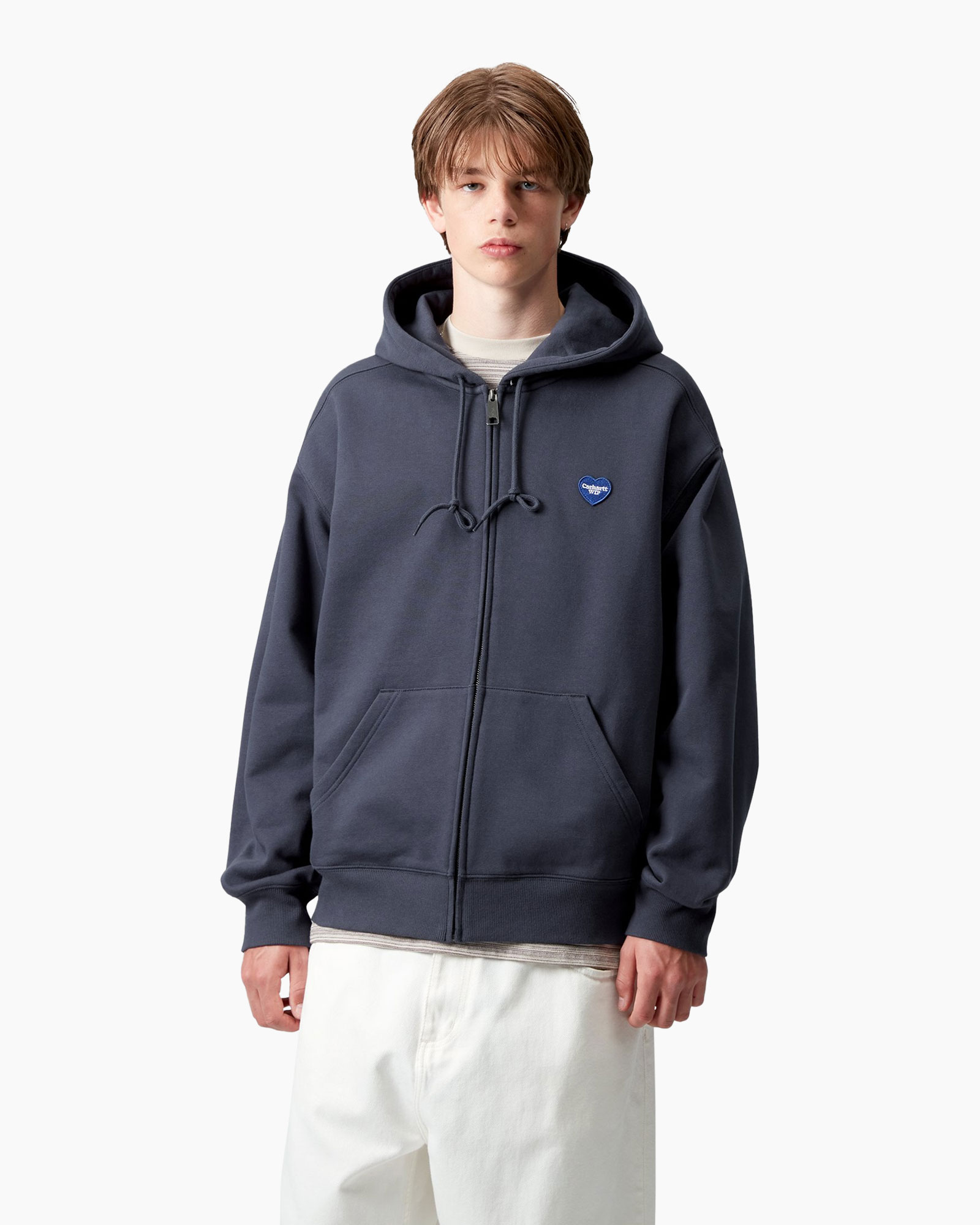 Vest Hooded Haert || Hartt Sweat Jacket Blauw