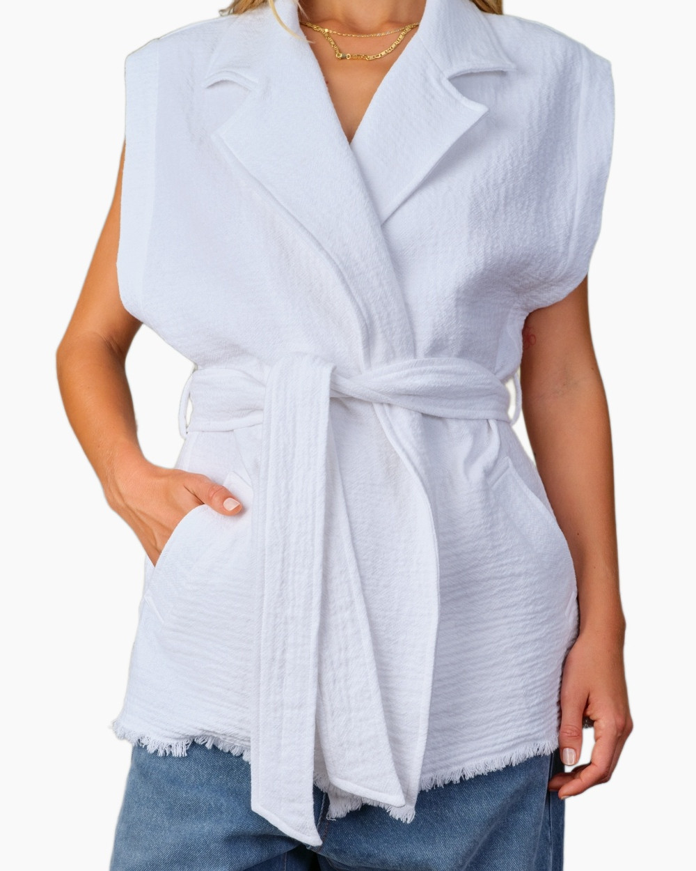 Blouse, Fashion, Necklace, Person, Woman