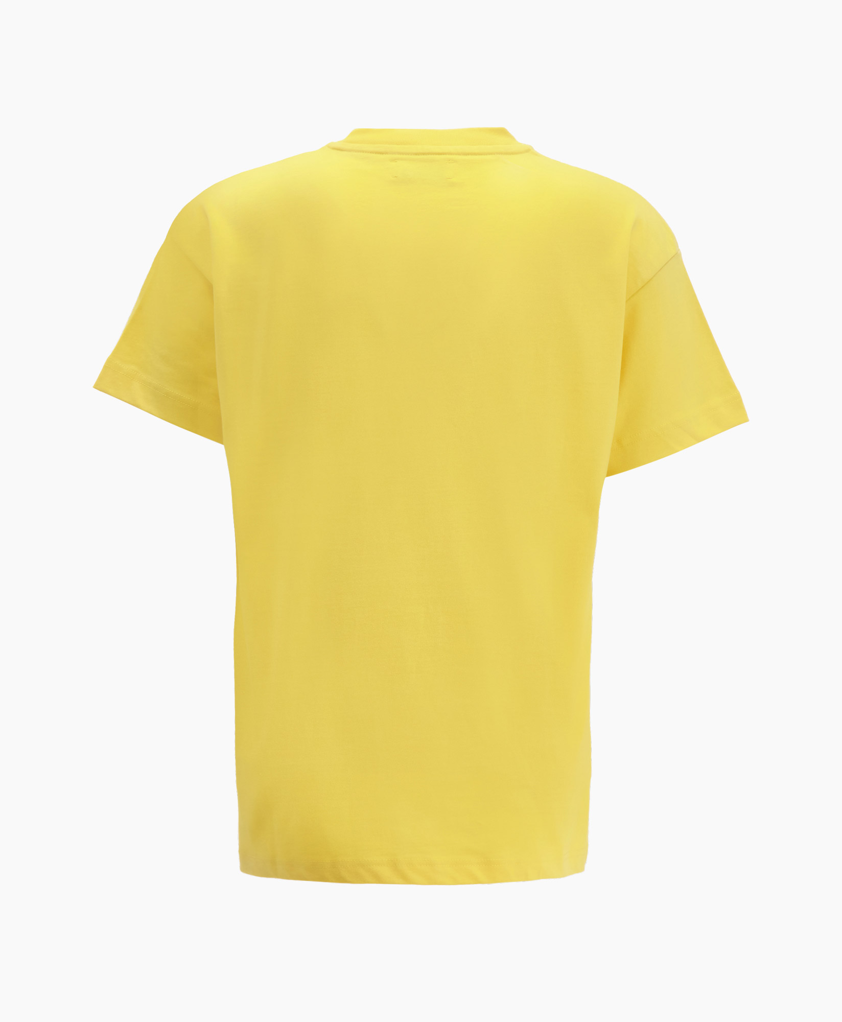 Flaneur Homme T-shirt Korte Mouw Distorted Printem Geel