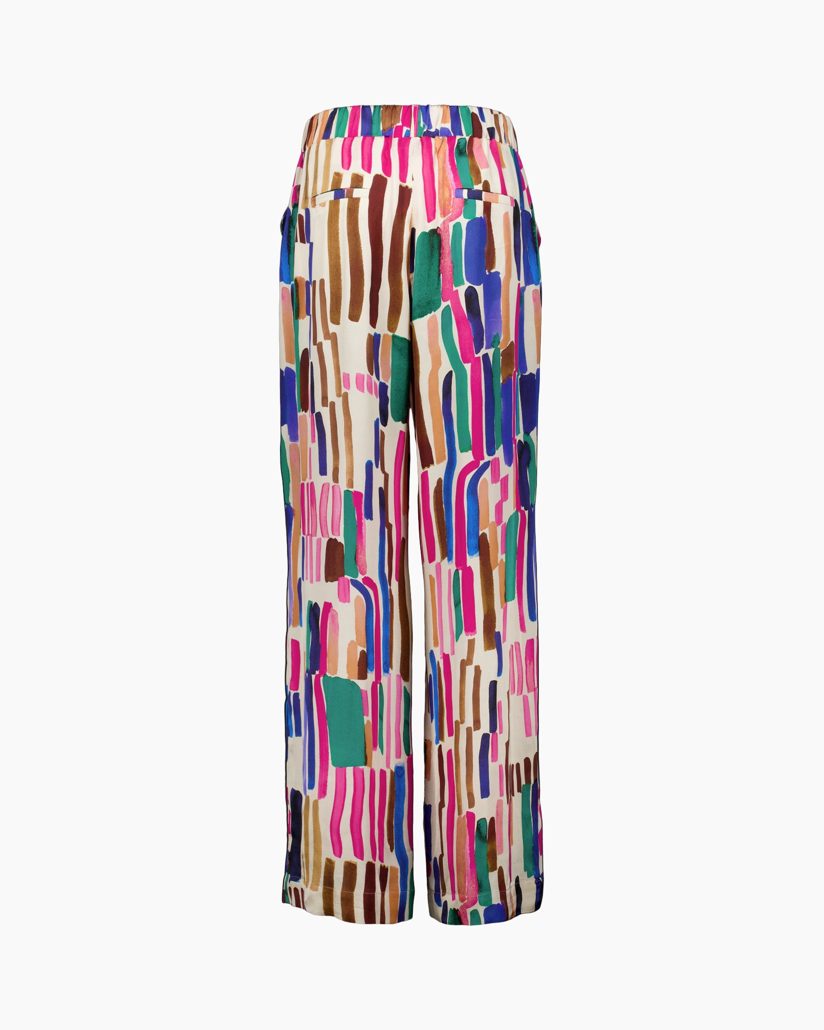 pants, trousers, wide-leg, patterned, multicolor