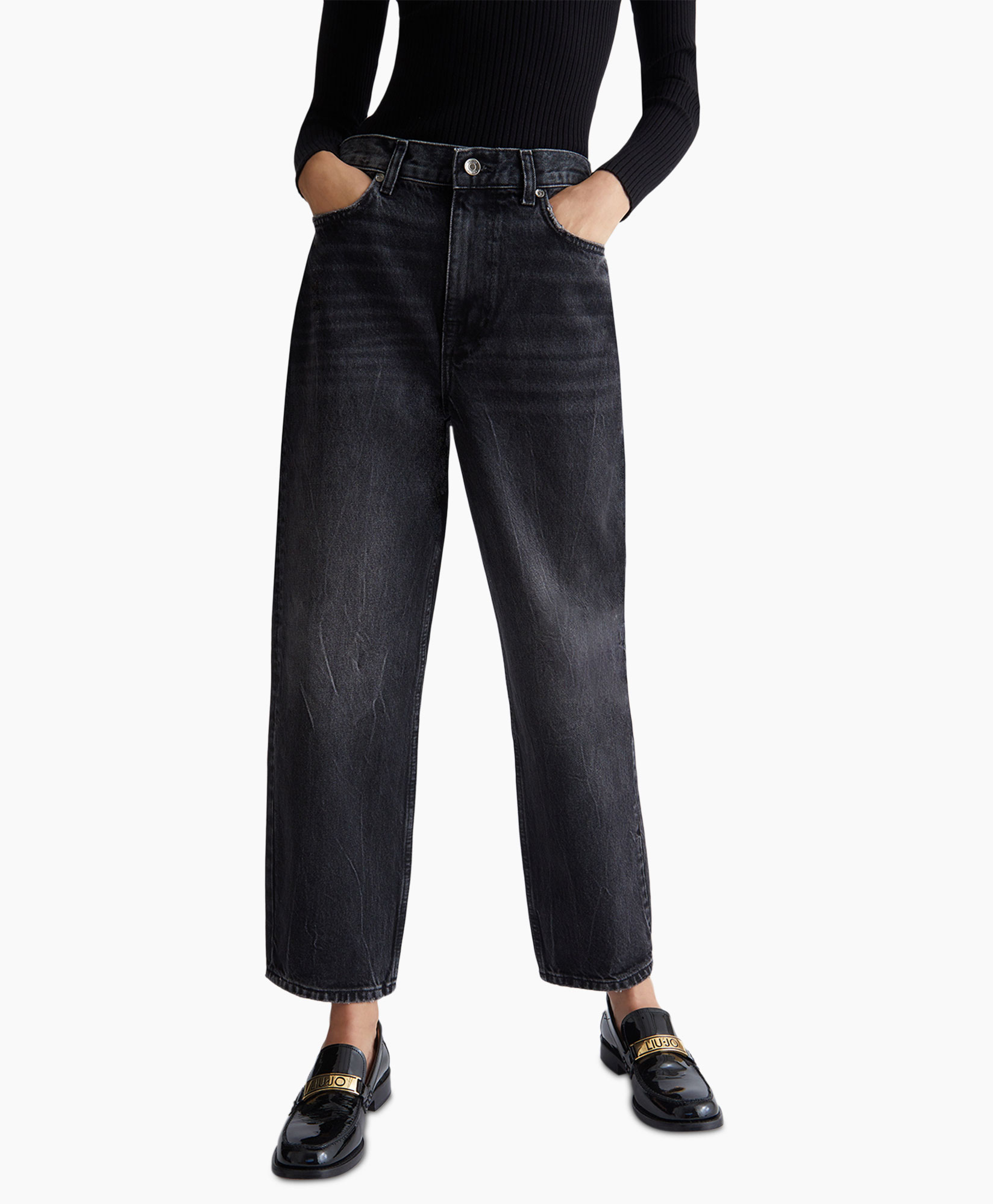 Liu Jo Jeans Zebra Straight Zwart