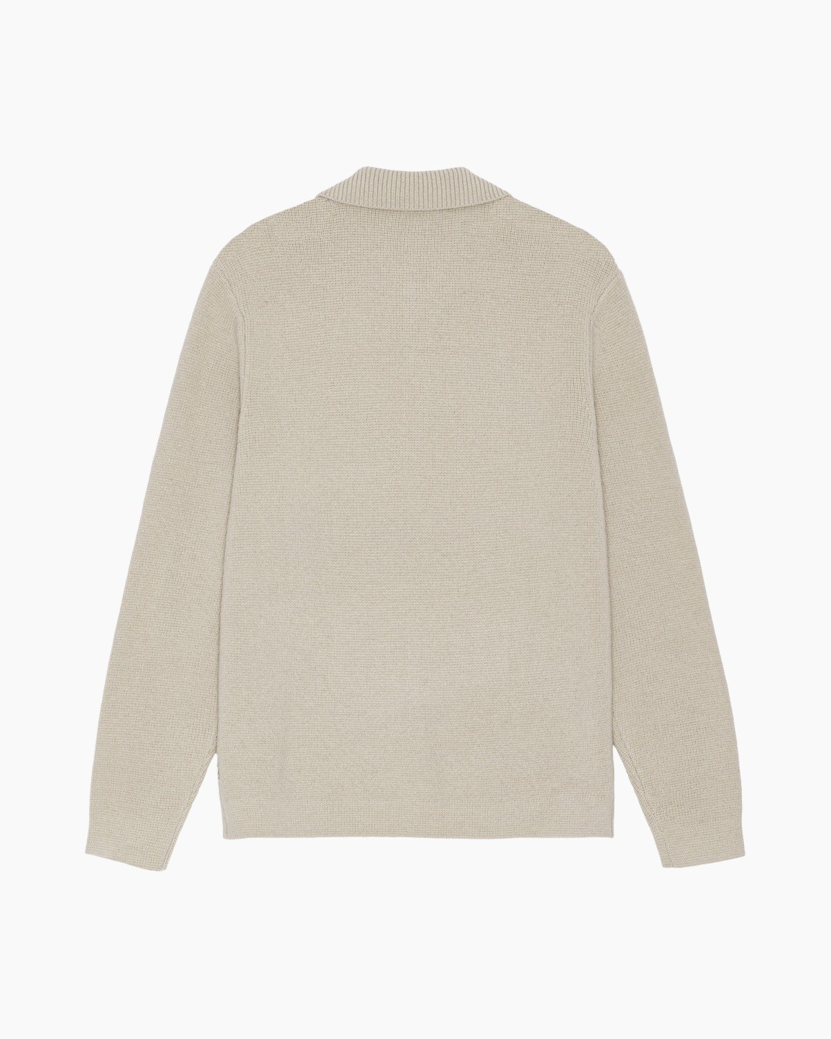 cardigan, gebreid, beige, knoppen, zakken