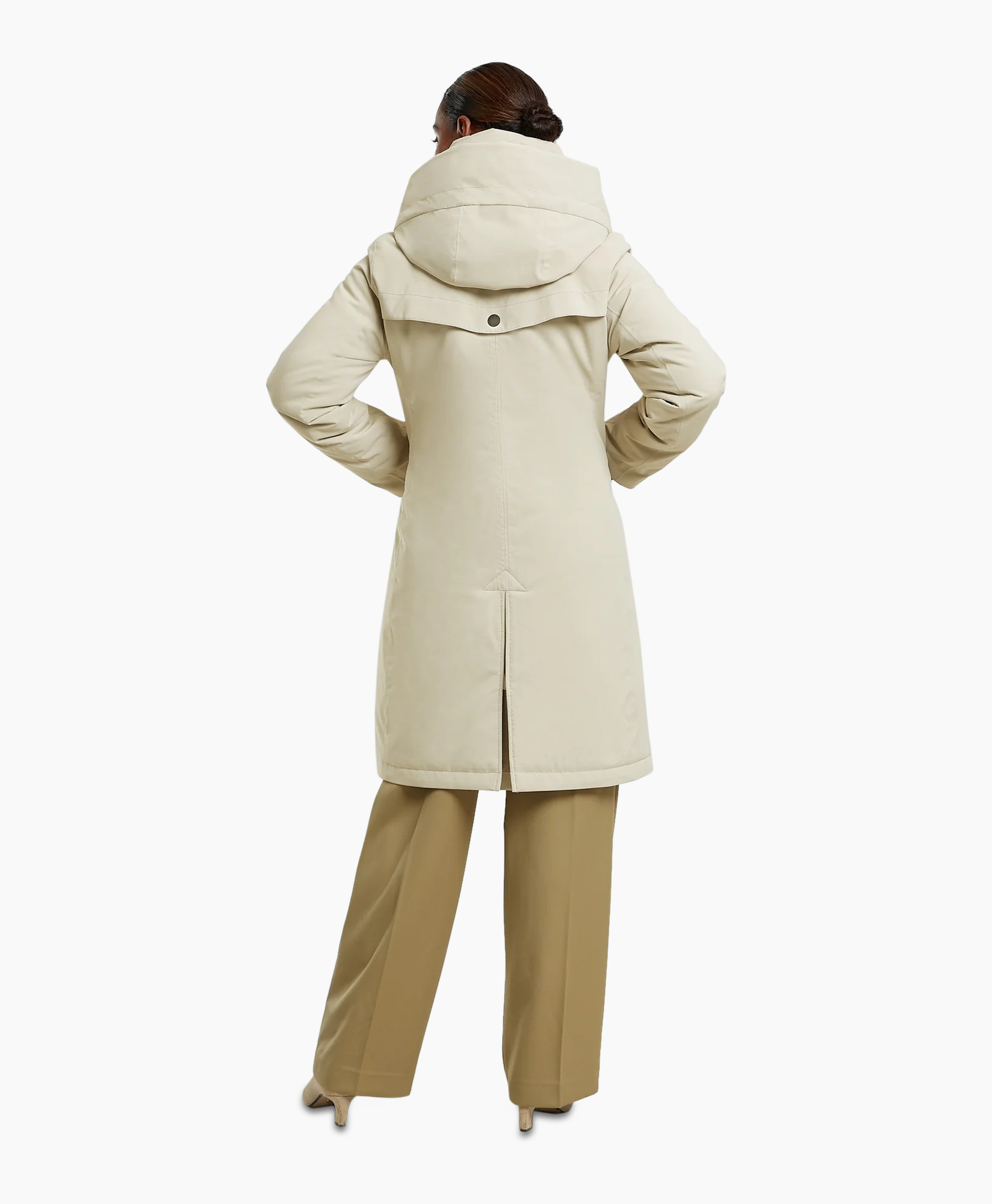 Gewatteerde Jas Evanna Rainwear Coat Wit
