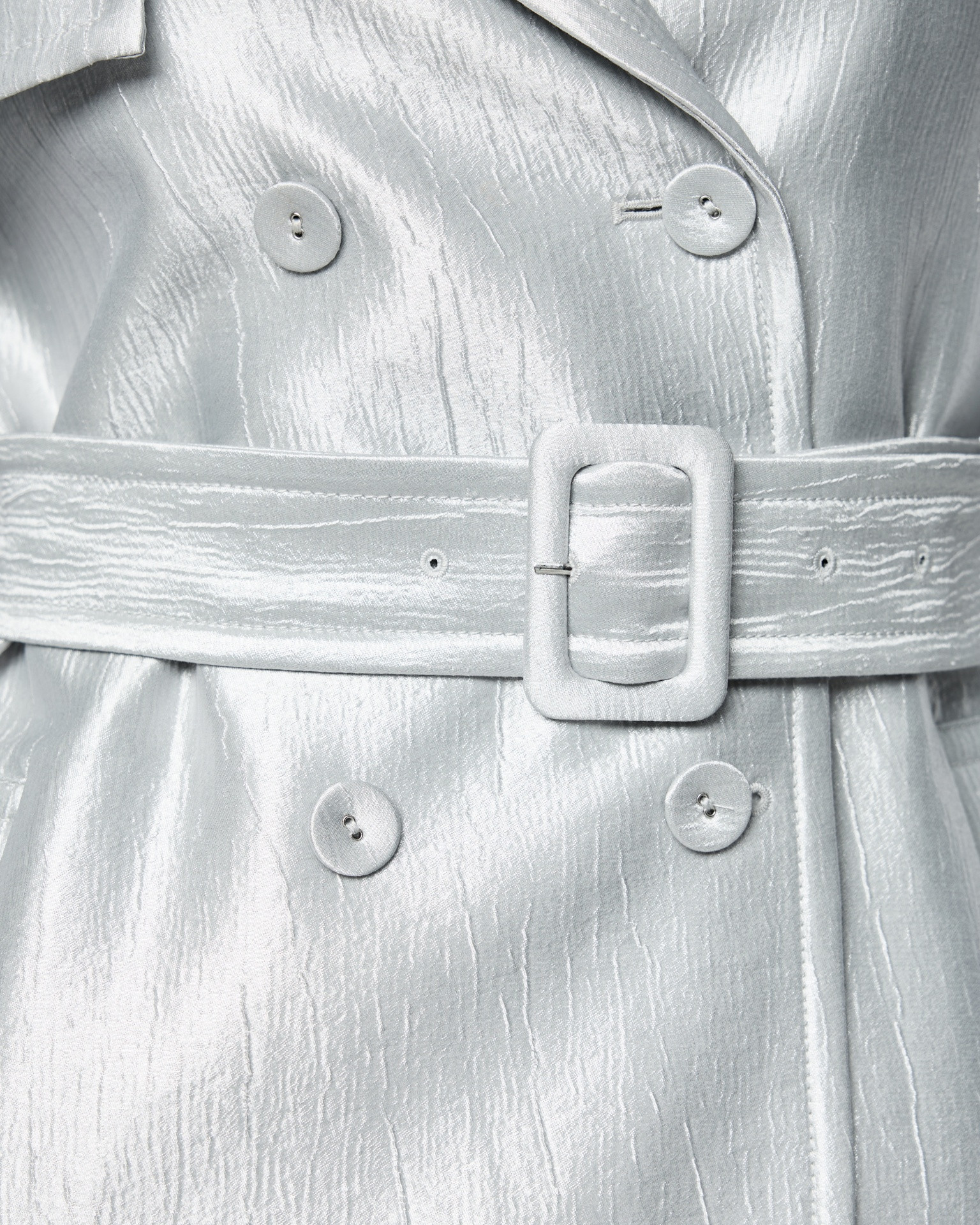 manteau-long, ceinture, boutons, tissu-imitation, texture