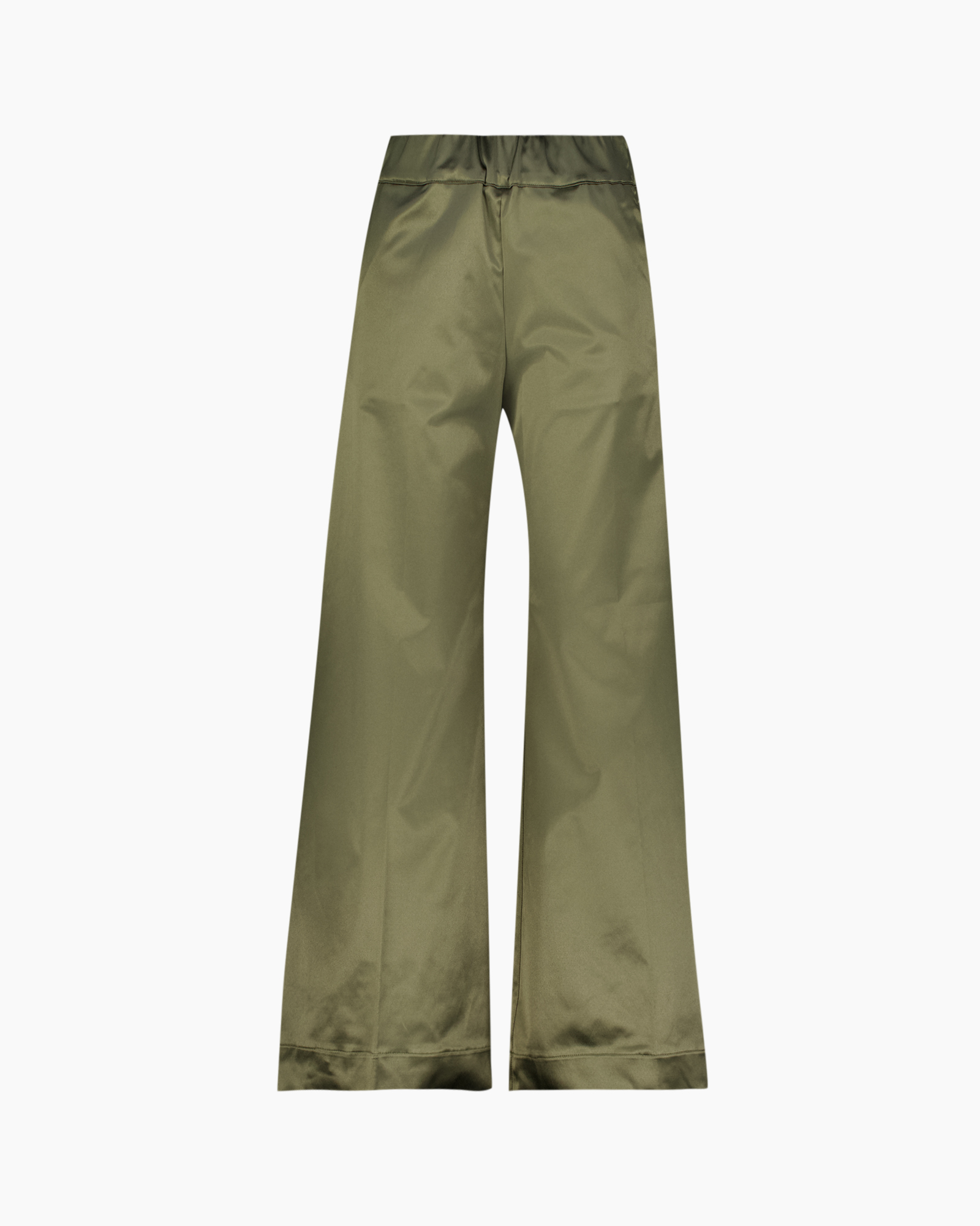 pants, trousers, wide-leg, olive, satin