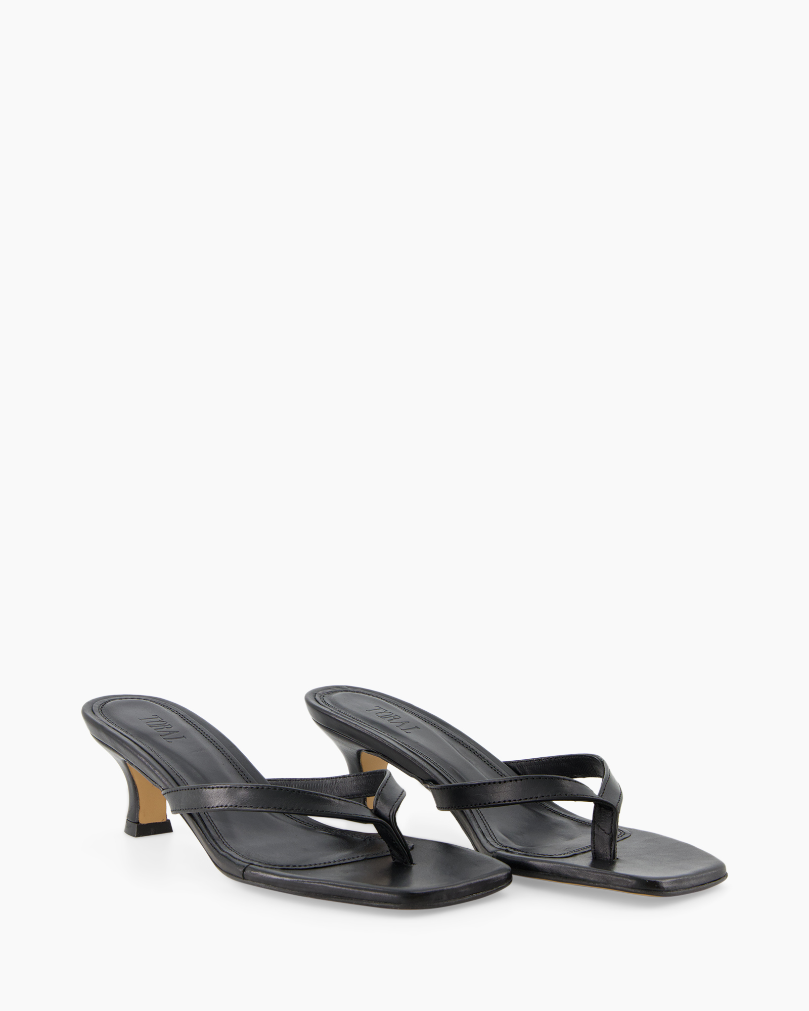 slip-on, sandals, black, strappy, kitten-heel