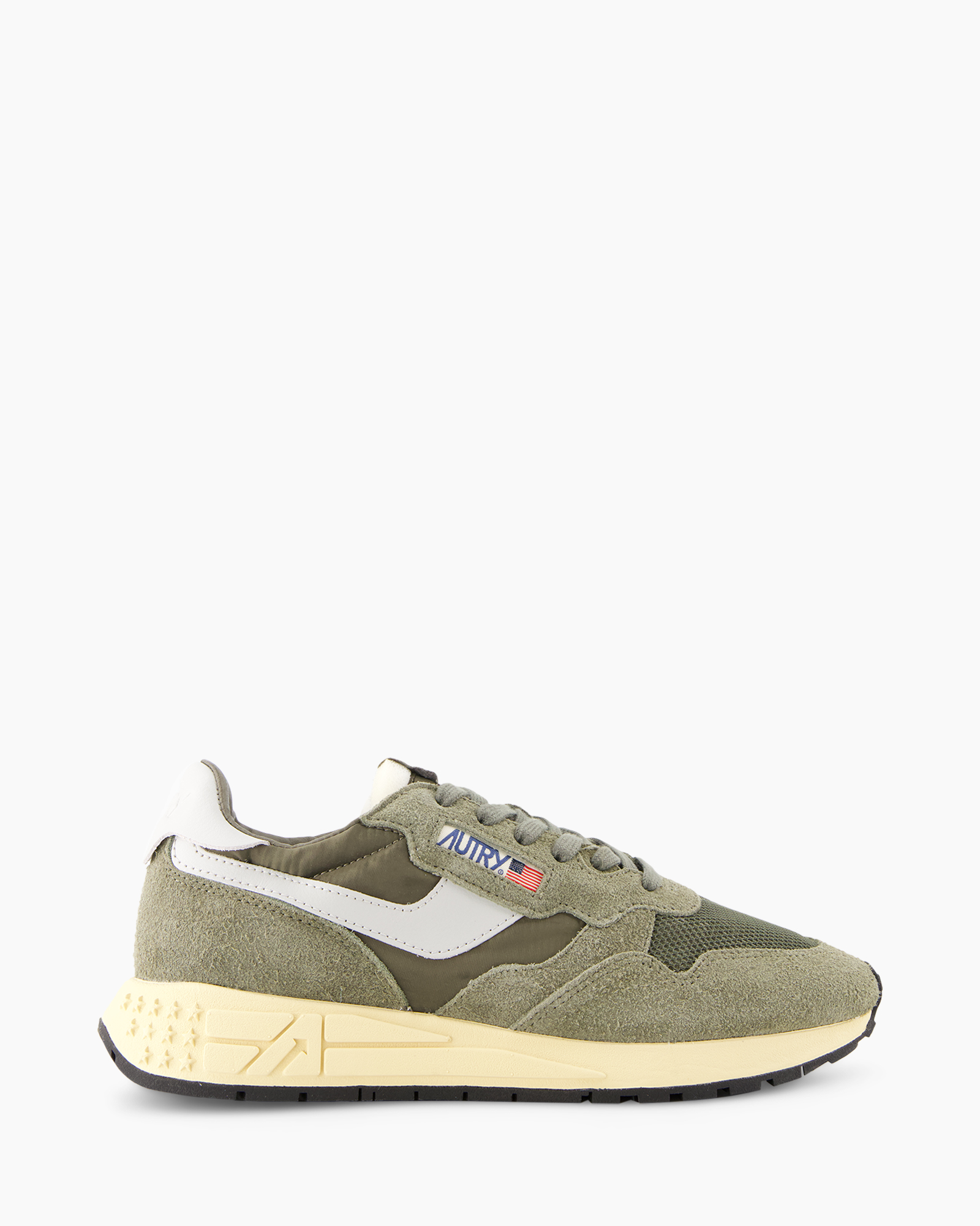schoen, sneaker, olijf, groen, suede