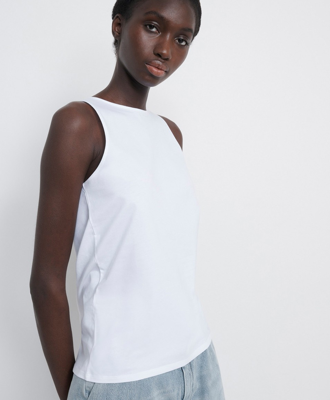 Loulou Studio T-shirt Mahina Wit