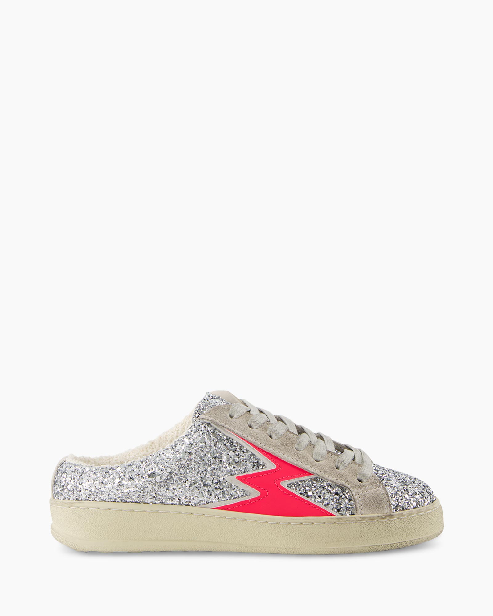 Sneaker Glitter Iconic Mule Deluxe Zilver