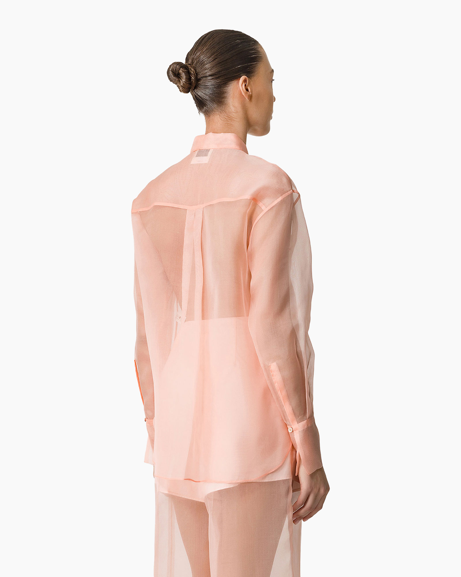 Blouse Chic Organza Silk Rose