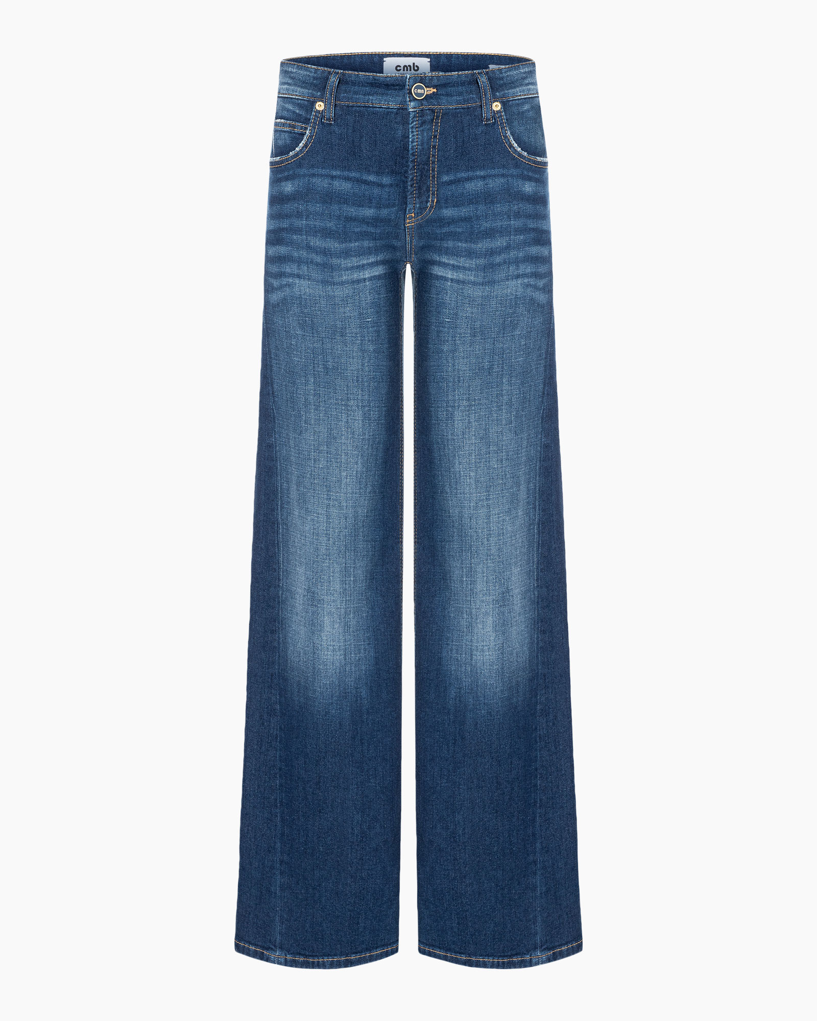 Jeans Palazzo Patch Blauw